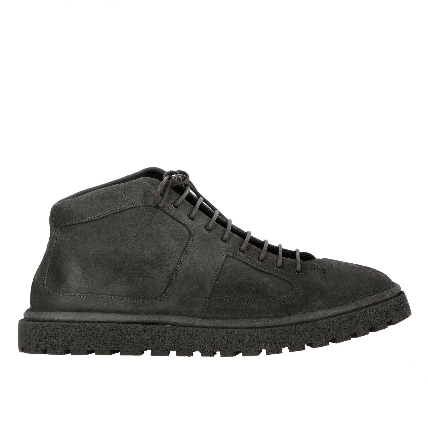 MARSÈLL: high pumice ankle boots in coated suede | Chukka Boots Marsèll ...