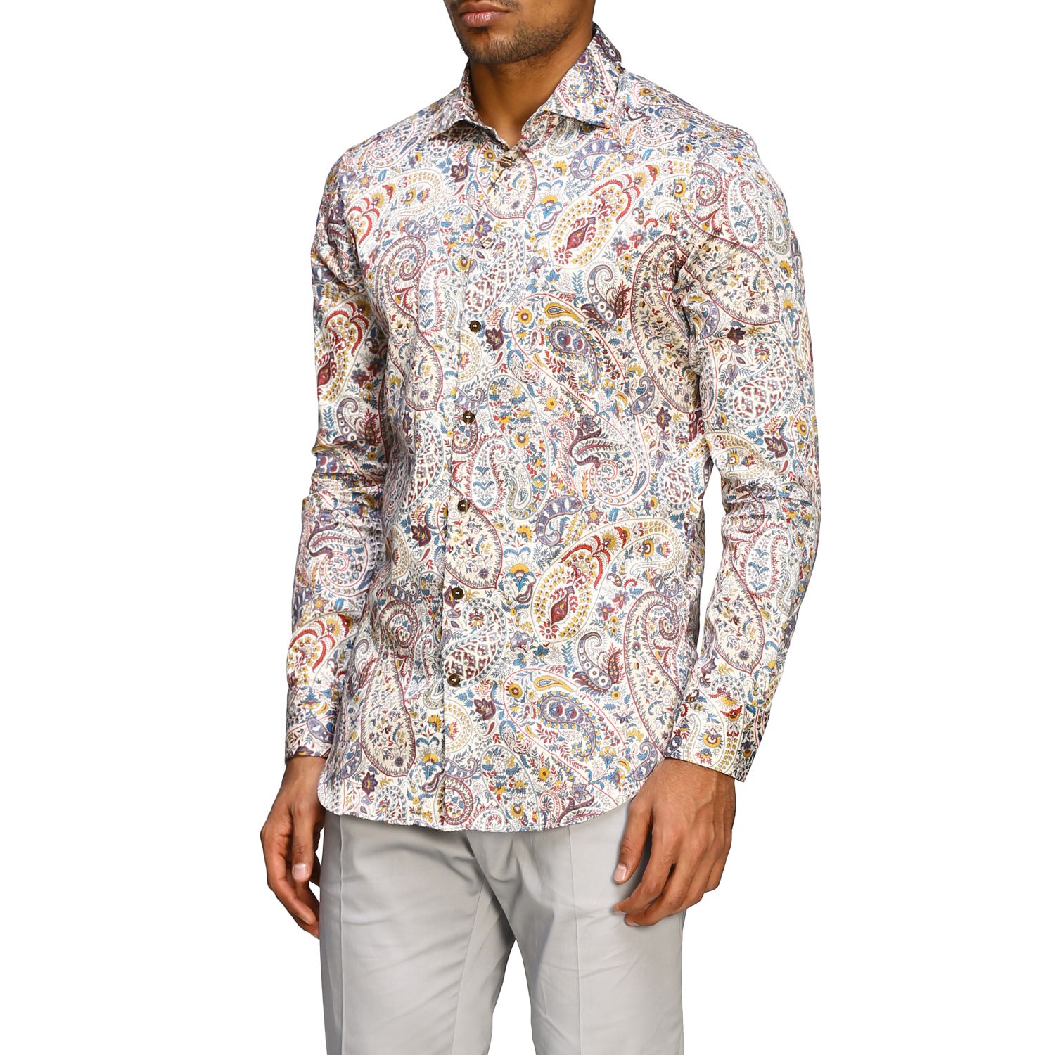 Etro Outlet: shirt with Paisley print and Italian collar | Shirt Etro ...