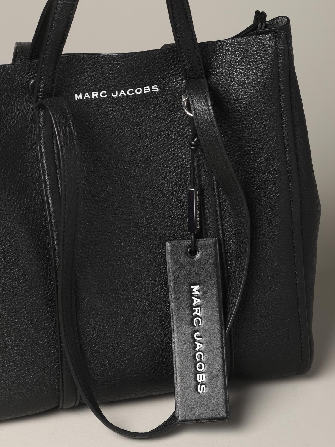 Marc Jacobs Outlet: Handbag In Leather With Logo - Black | Marc Jacobs ...