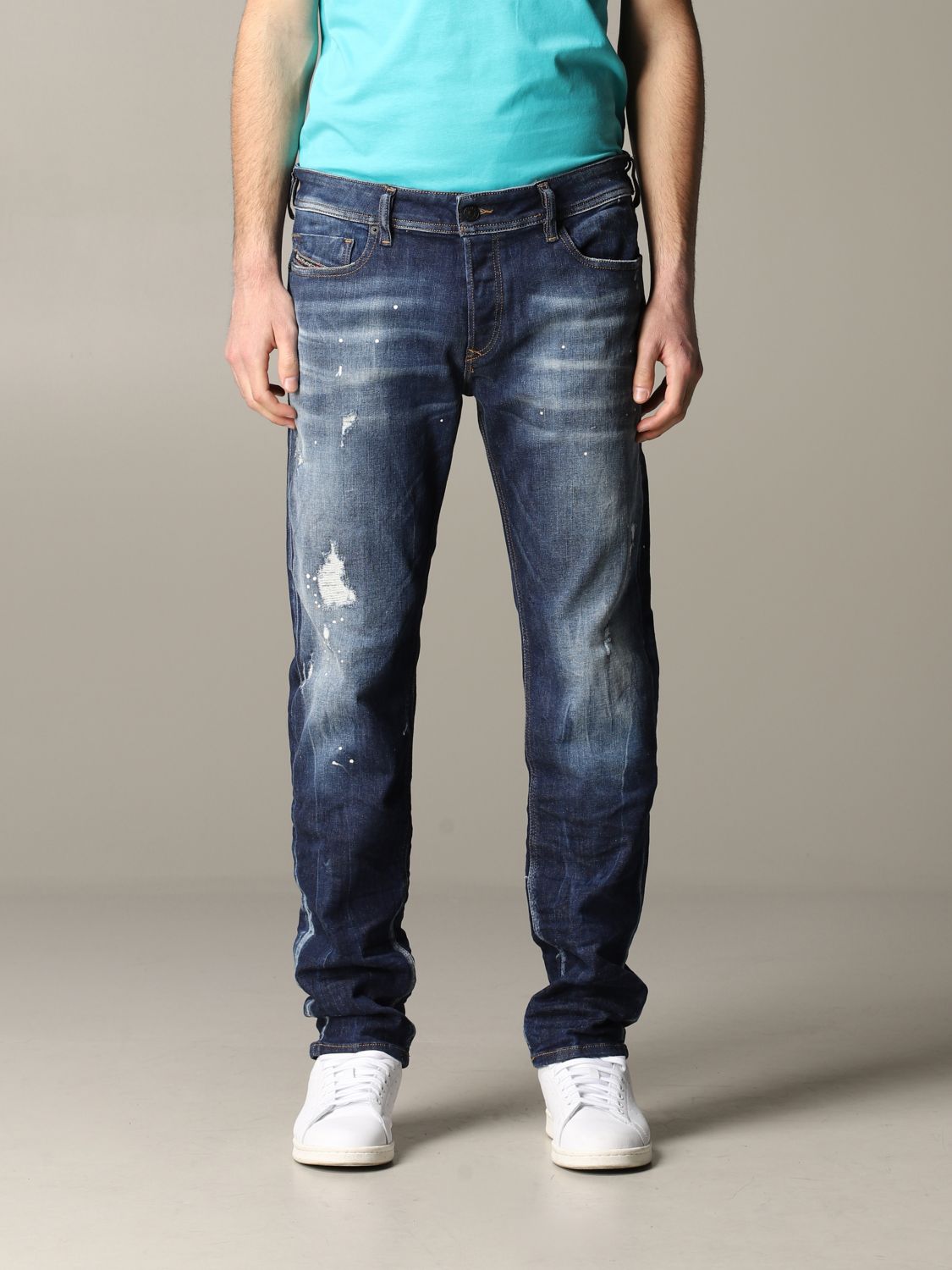 Outlet: jeans denim with tears Blue | Diesel jeans 00SWJE 0097L online on