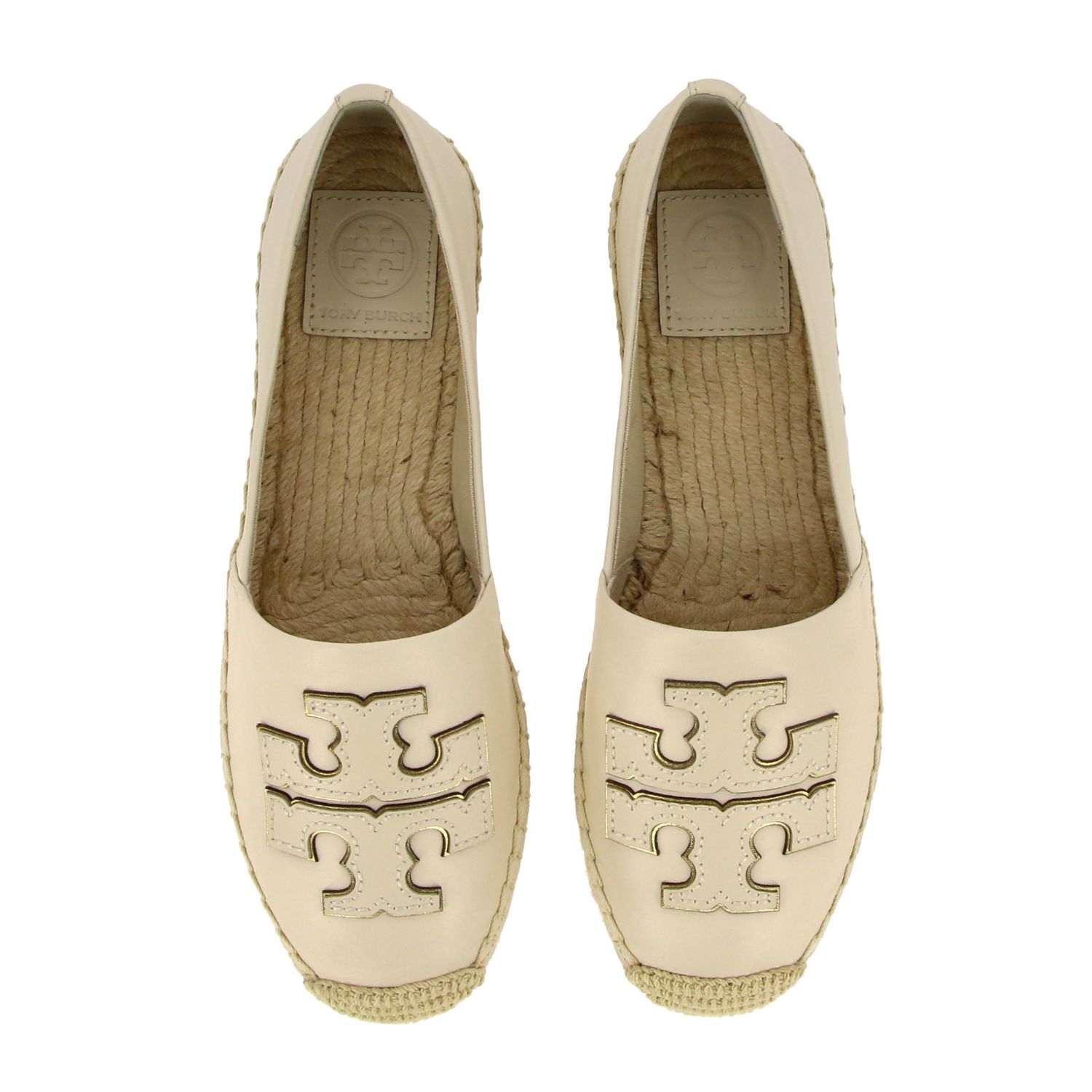 Tory Burch Outlet: Ines espadrilles in nappa leather with emblem ...