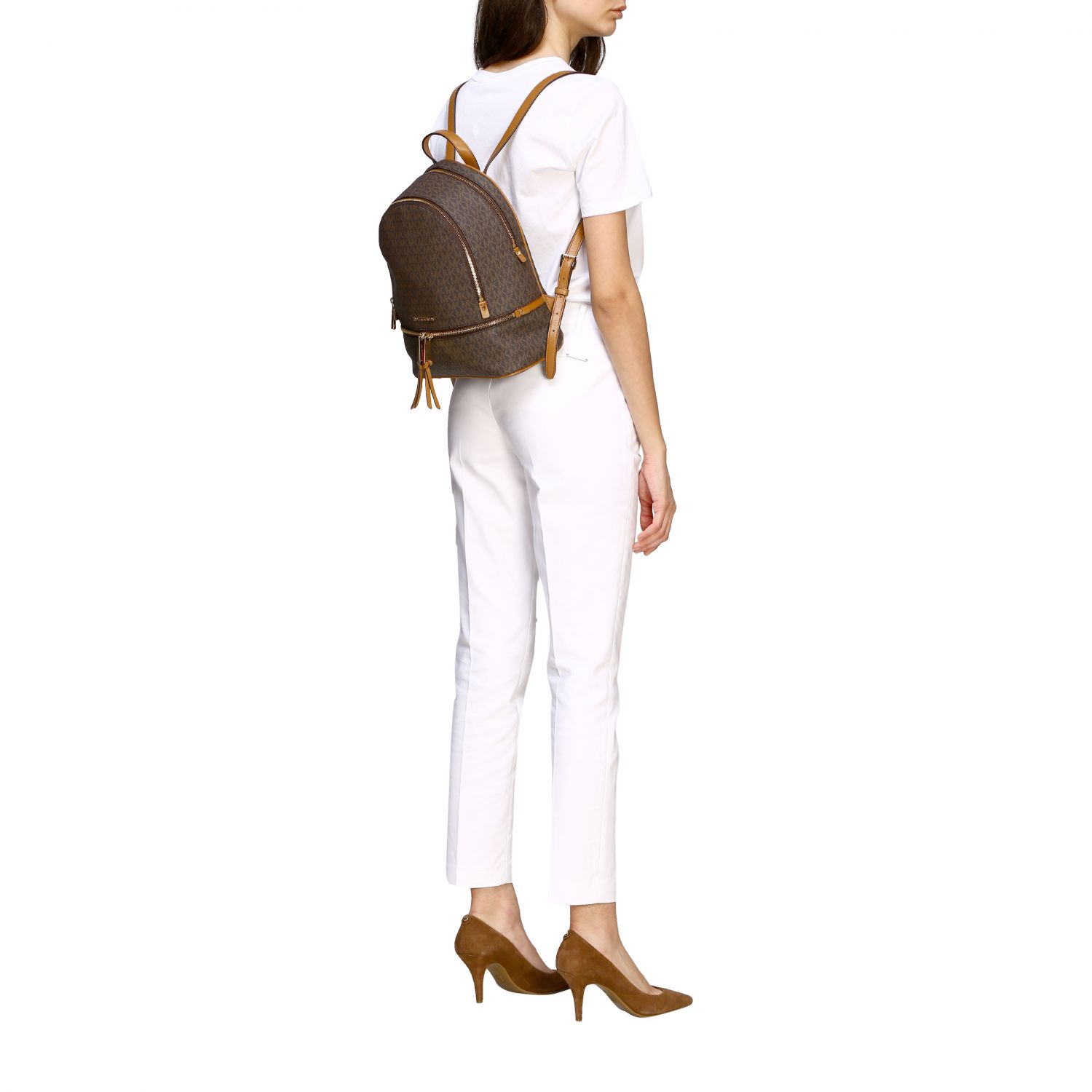 michael kors rhea zip backpack