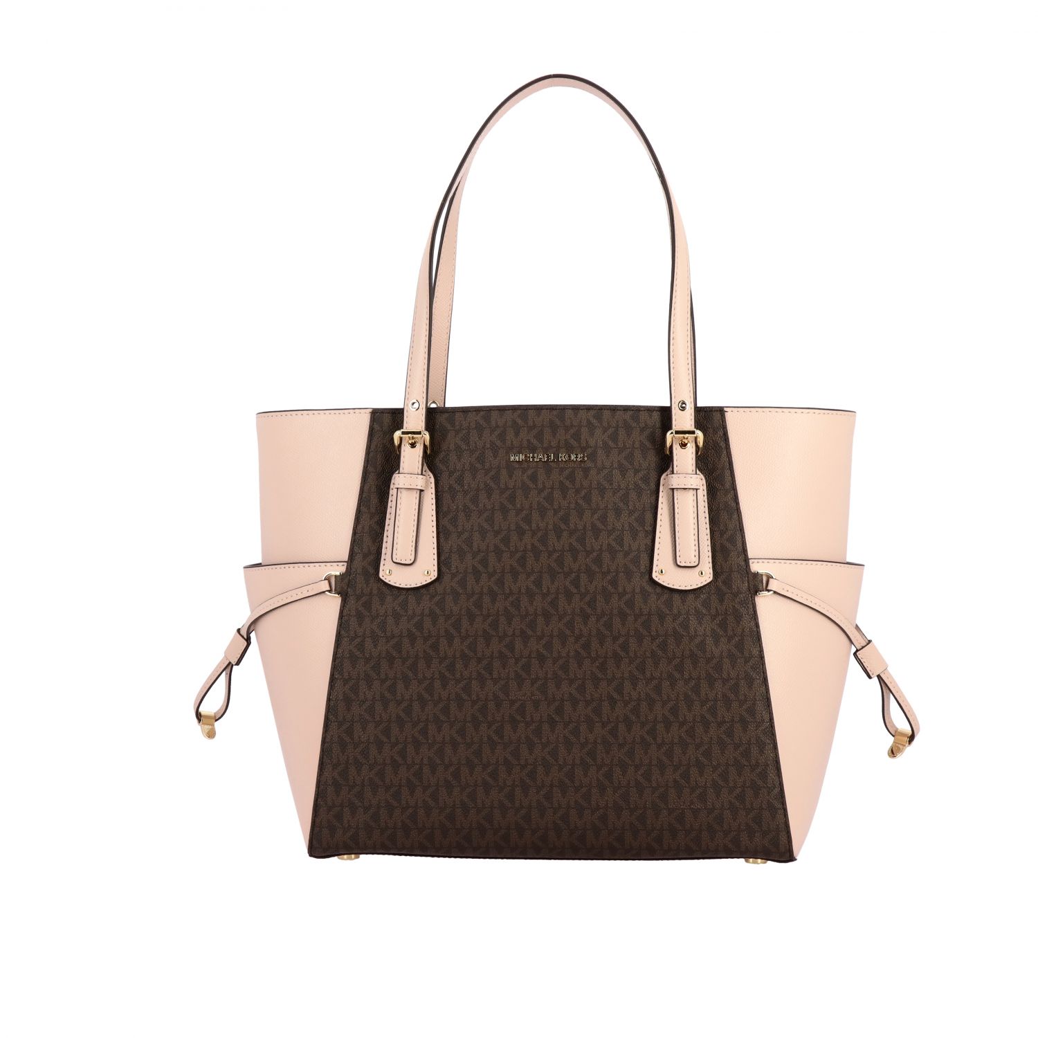 MICHAEL KORS: Voyager Michael bag with MK print - Leather | Michael Kors  tote bags 30F8GV6T4B online on 