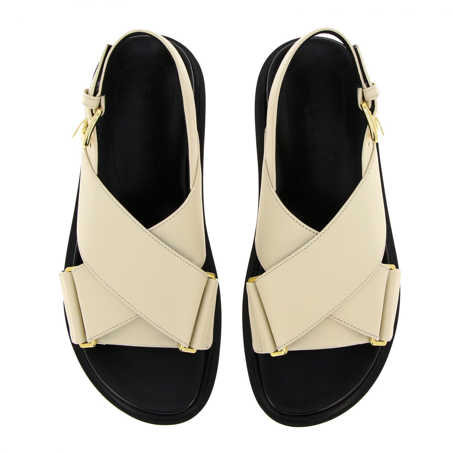 Marni Outlet: Shoes women | Flat Sandals Marni Women White | Flat ...