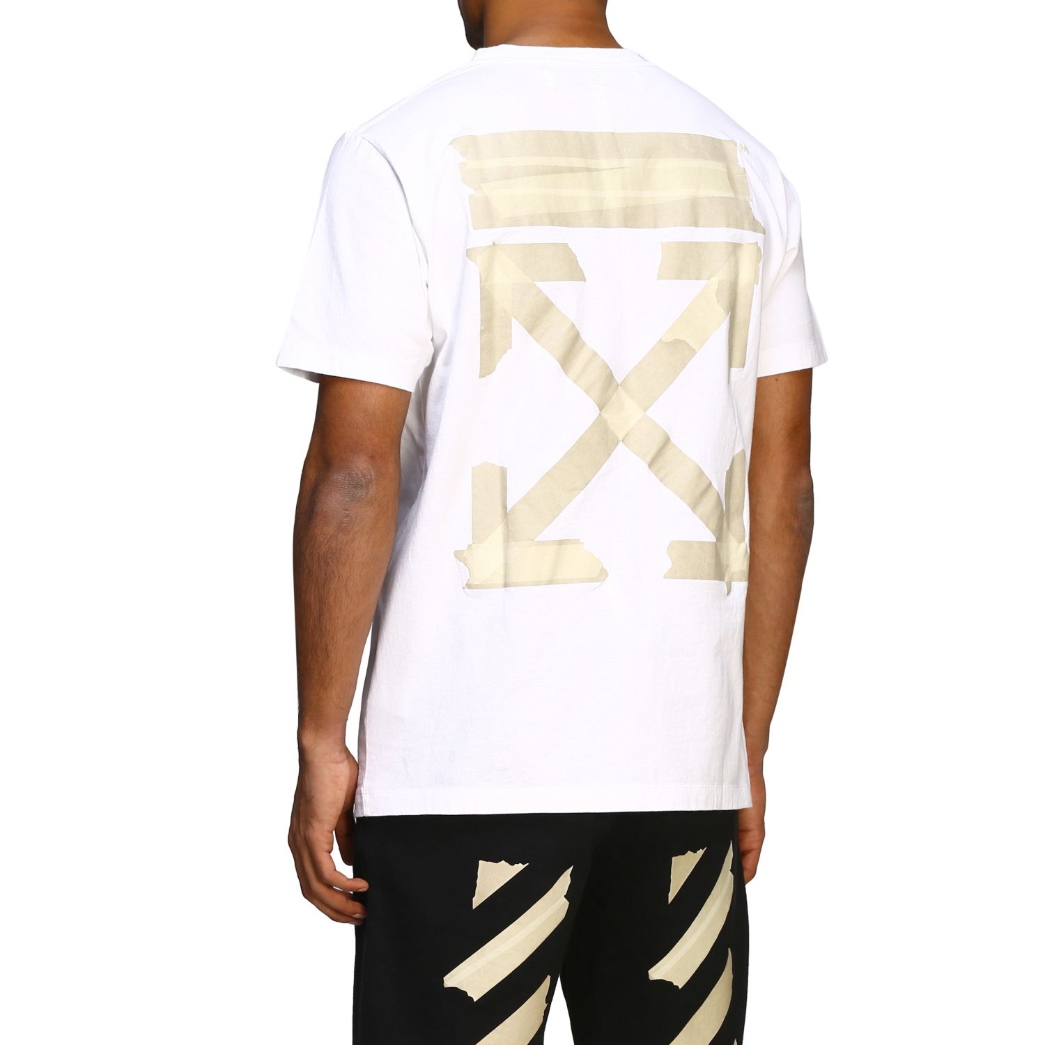OFF WHITE: over T-shirt with big back print | T-Shirt Off White Men ...