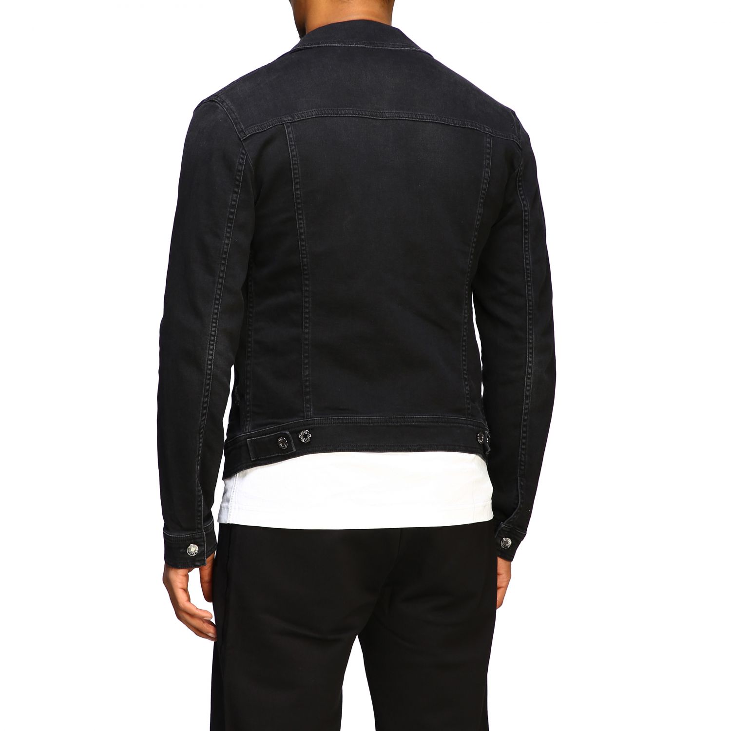 Dolce & Gabbana Outlet: denim jacket in dark denim with breaks | Jacket ...