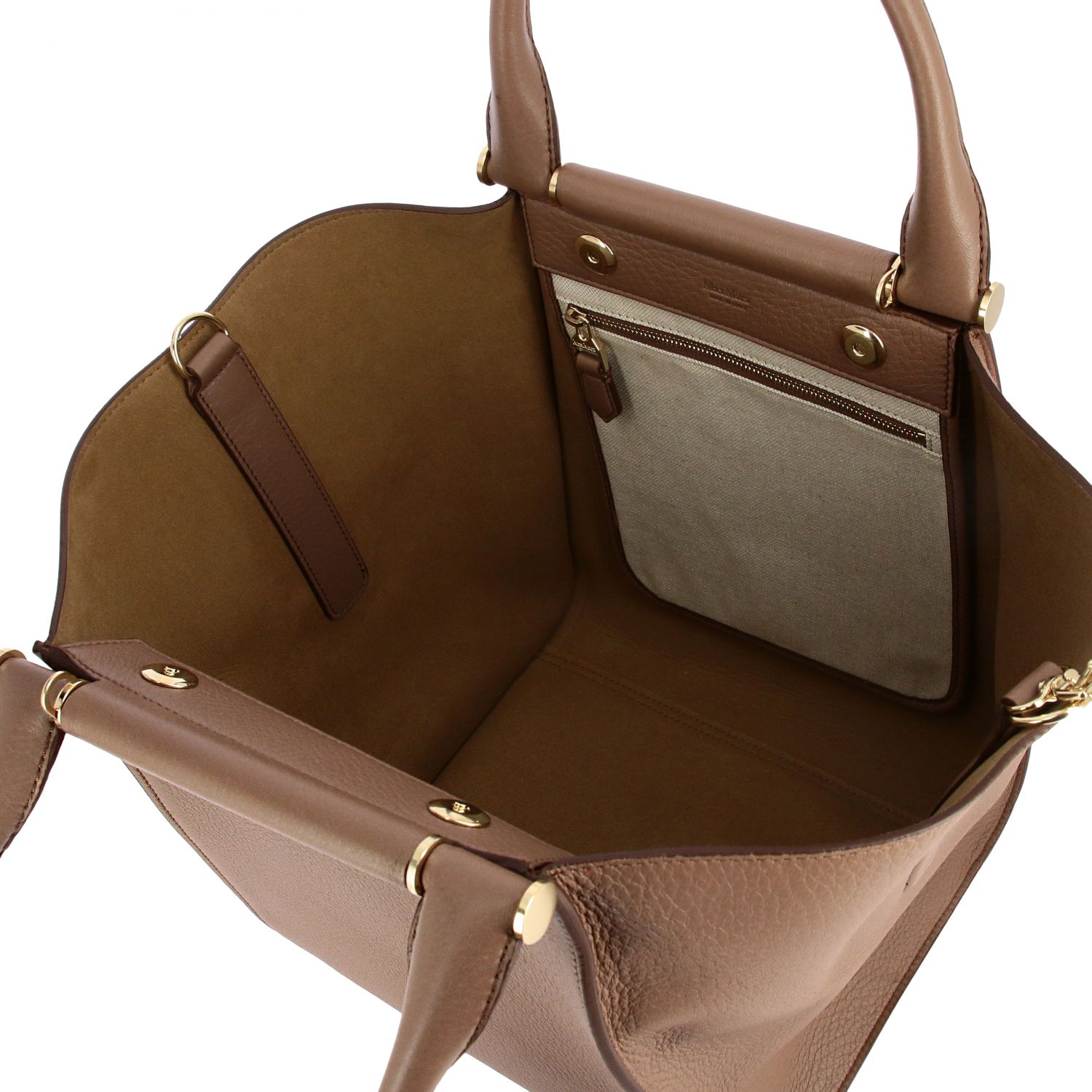 Max Mara Outlet: bag in genuine leather with shoulder strap | Crossbody ...