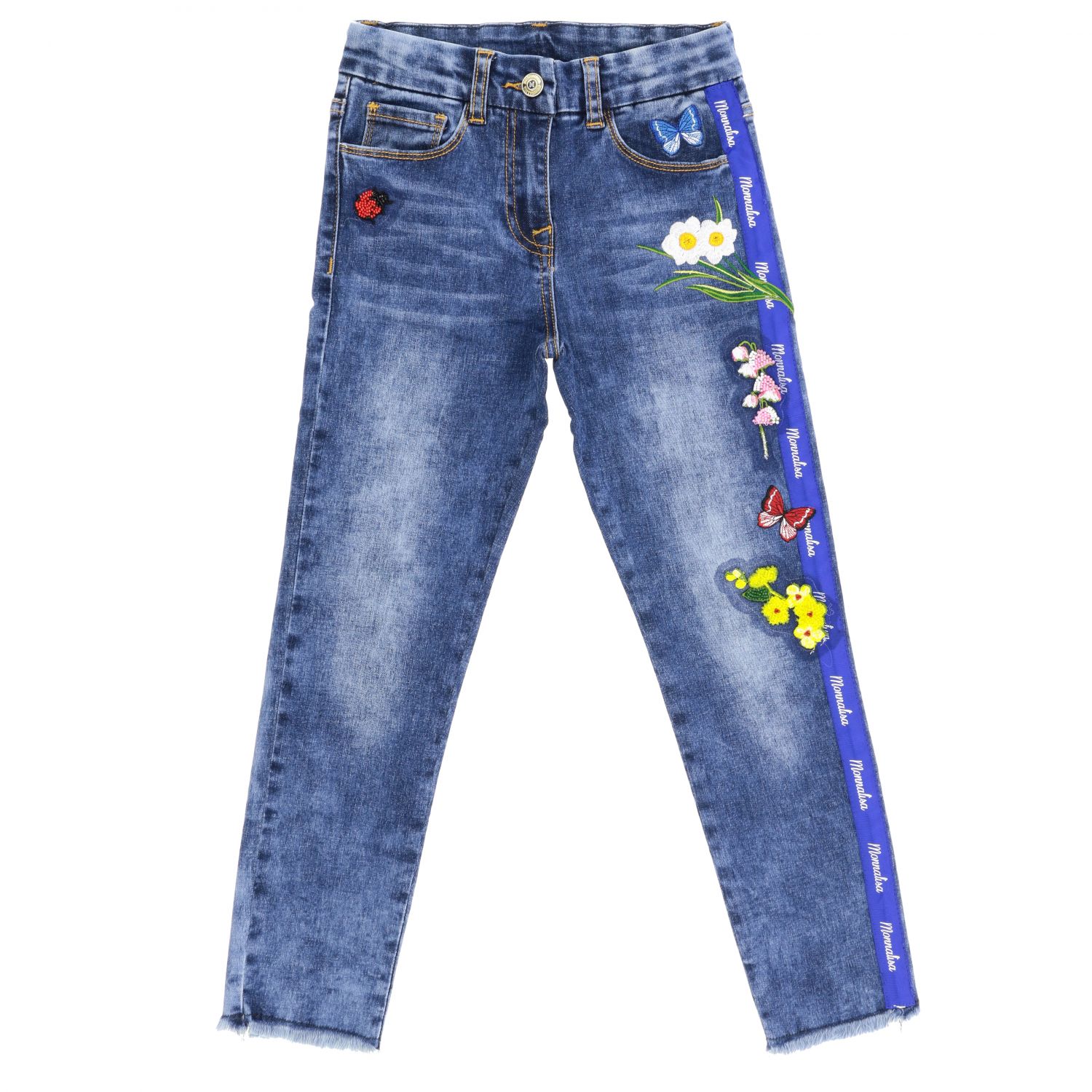 jeans with embroidery