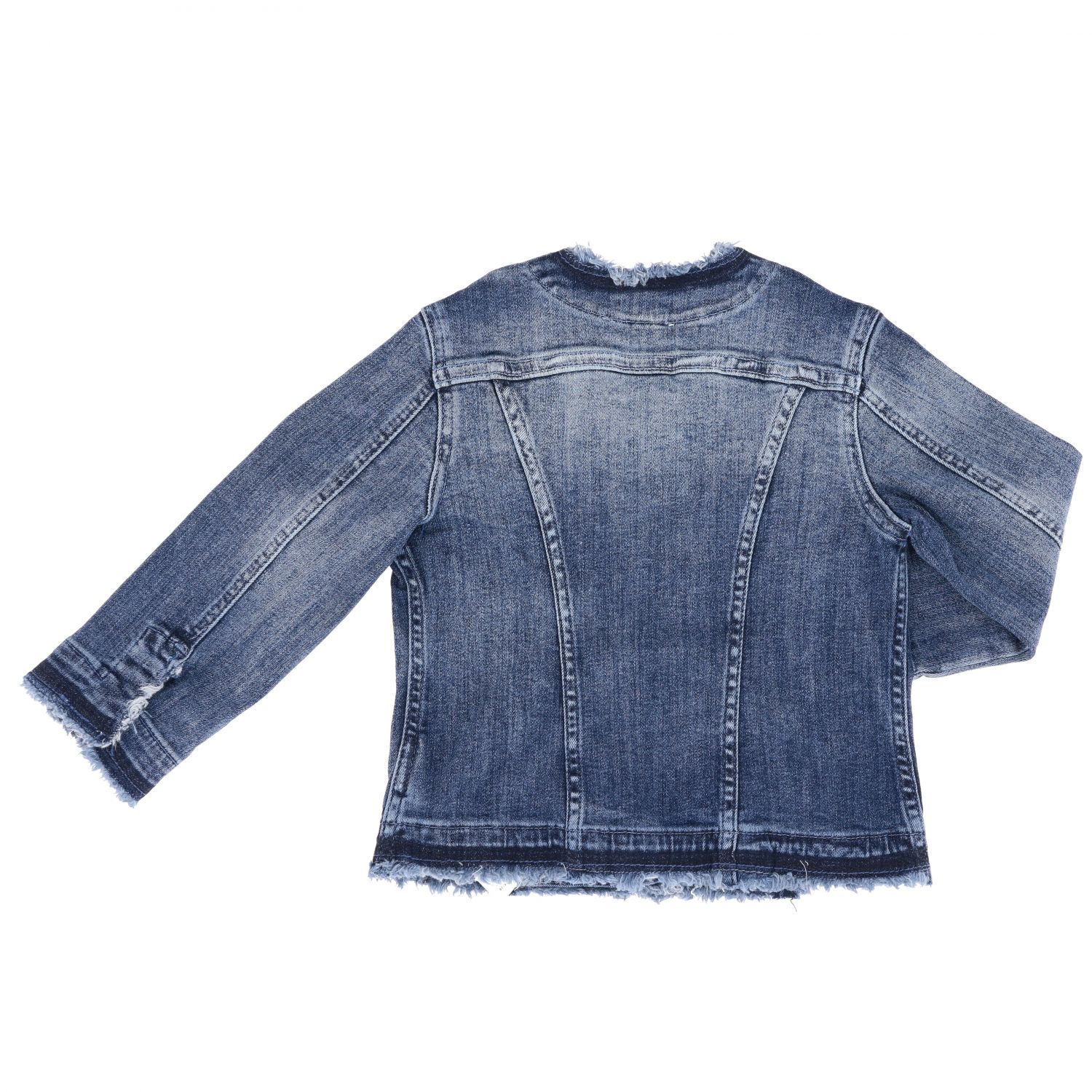 Liu Jo Outlet: denim jacket with rhinestones - Denim | Liu Jo jacket ...