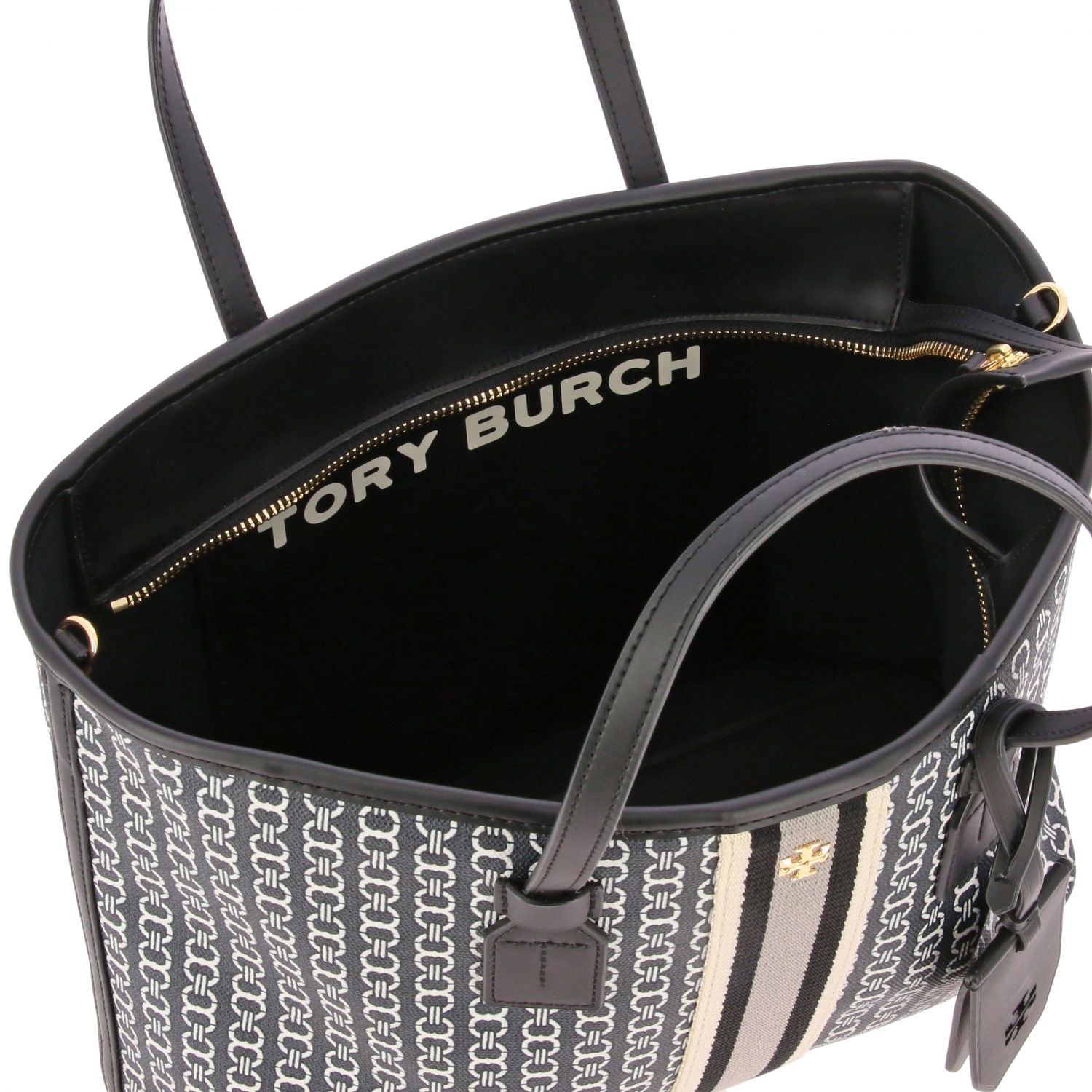Tory Burch Outlet: tote bags for women - Black | Tory Burch tote bags 53304  online on 