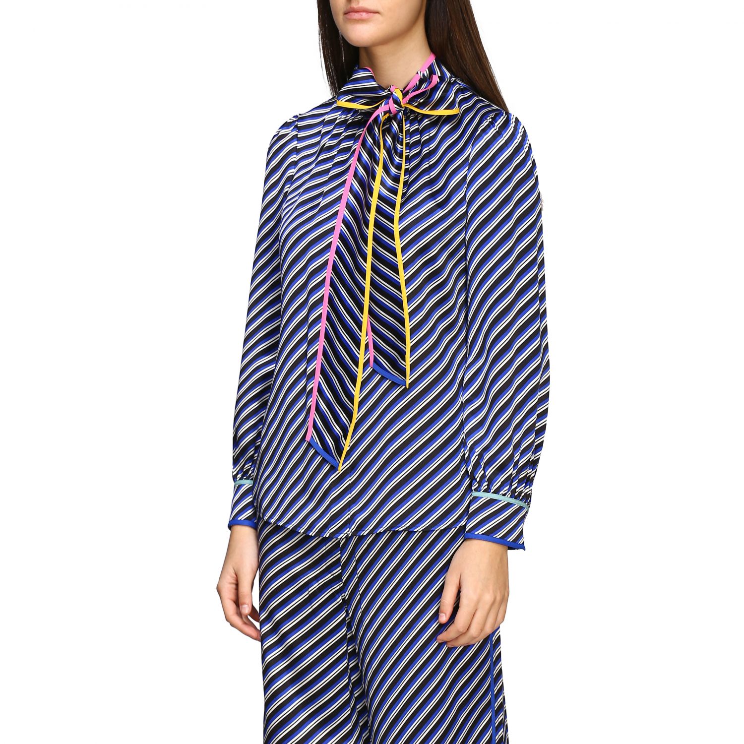 diagonal striped shirt