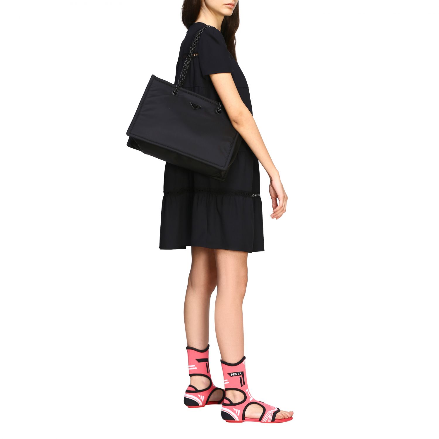 Tote bags Prada: Shoulder bag women Prada black 2