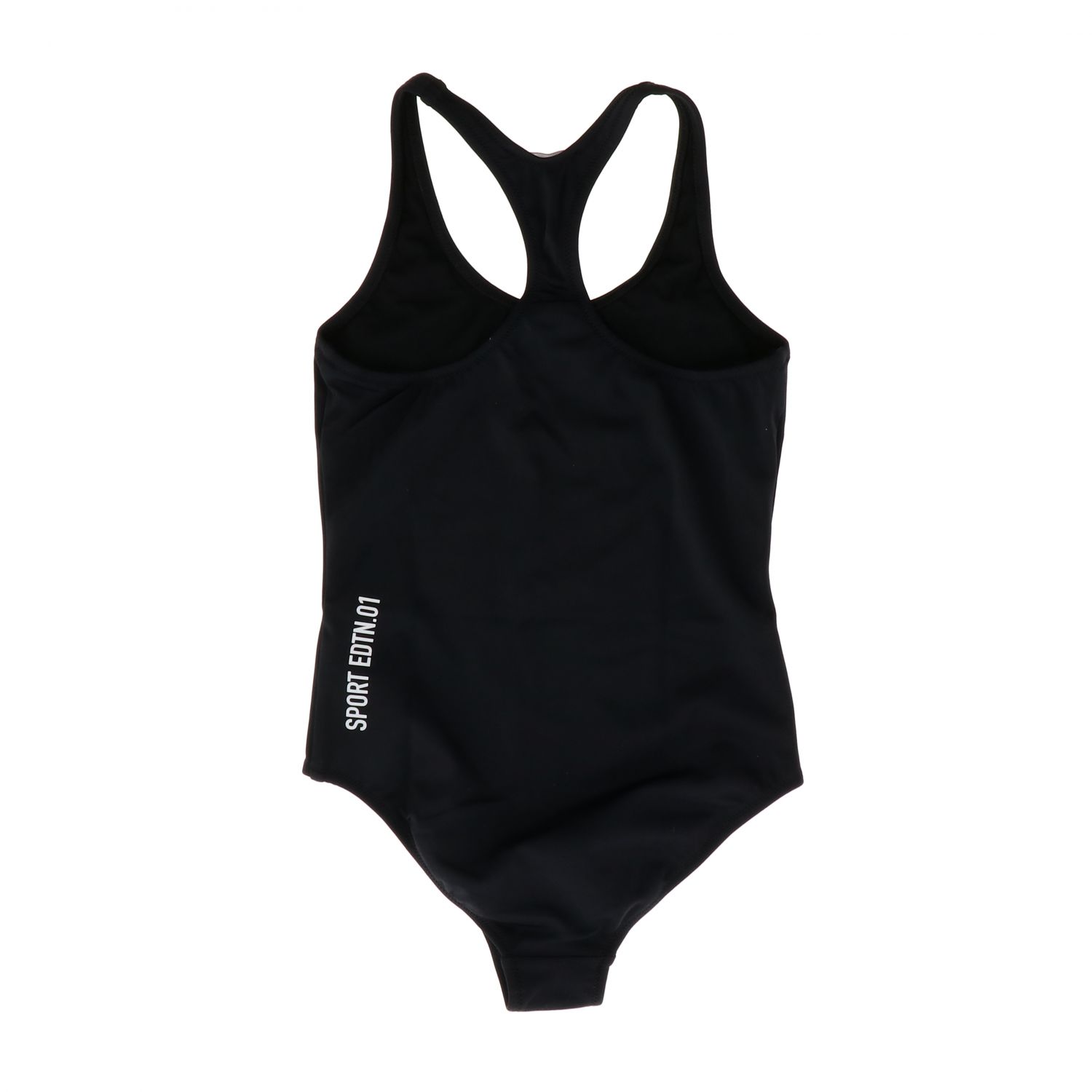 Dsquared2 Junior Outlet onepiece swimsuit with logo and fourleaf