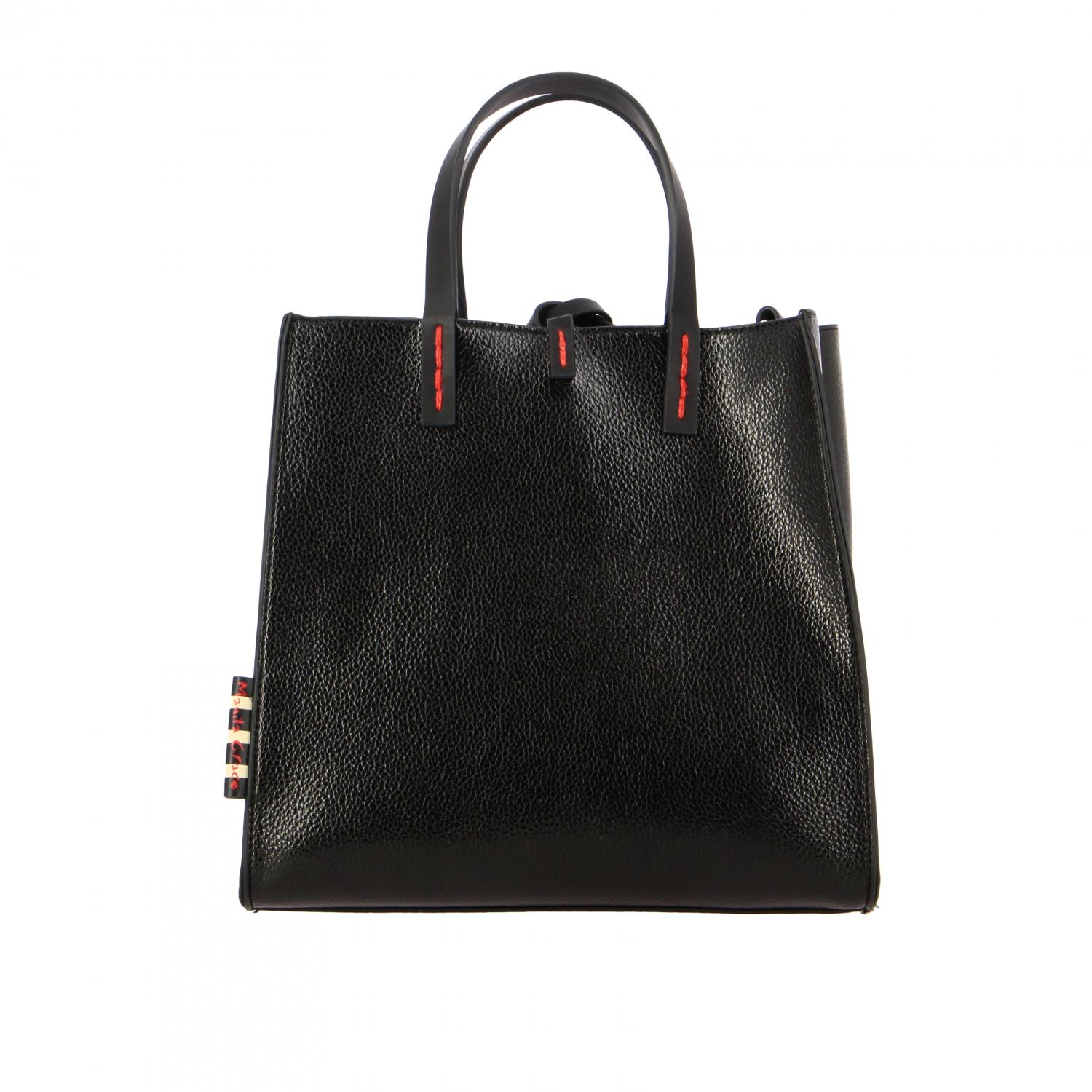 Manila Grace Outlet bag in textured leather with removable clutch