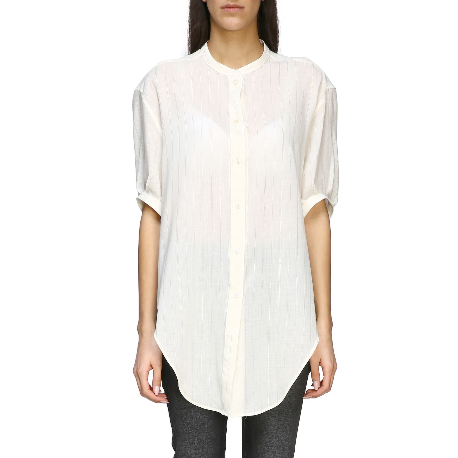 saint laurent collar shirt