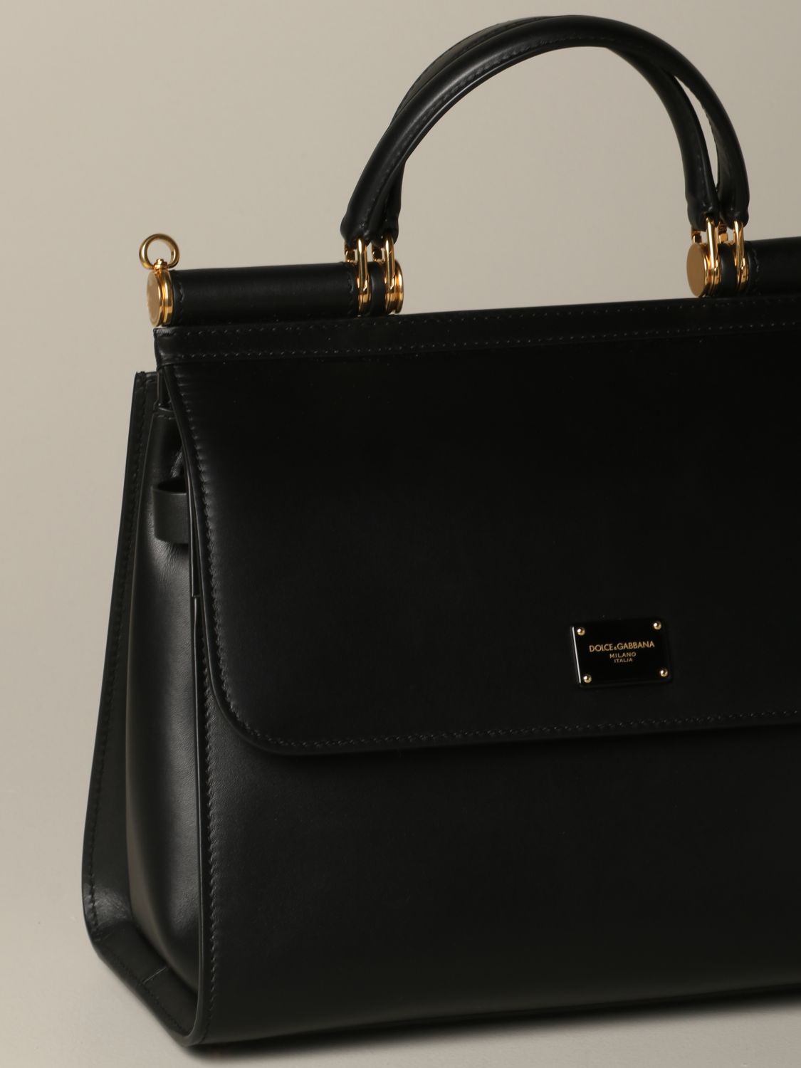 Dolce & Gabbana Sicily 58 handbag in genuine leather with logo