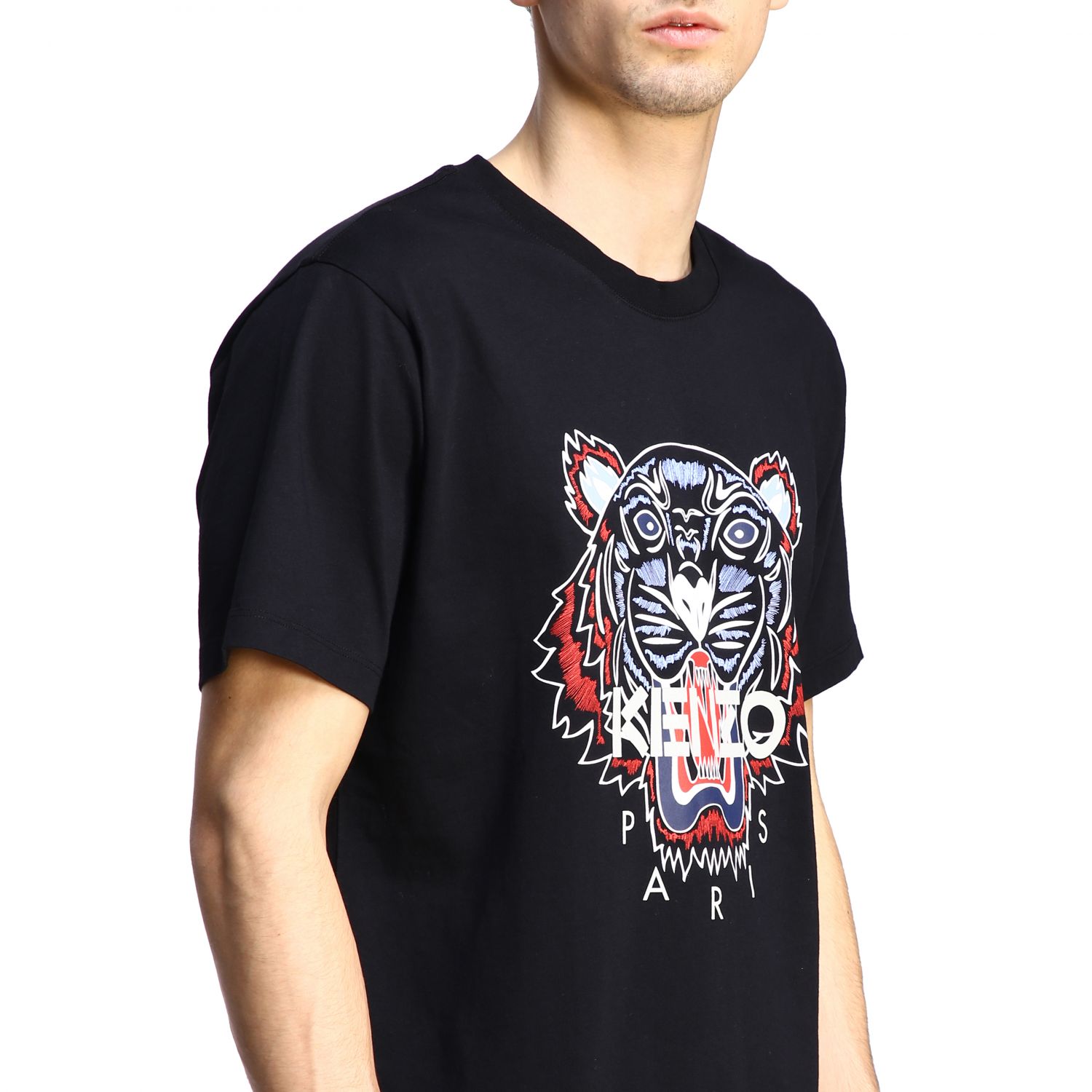 KENZO: crew-neck t-shirt with Tiger Paris logo | T-Shirt Kenzo Men