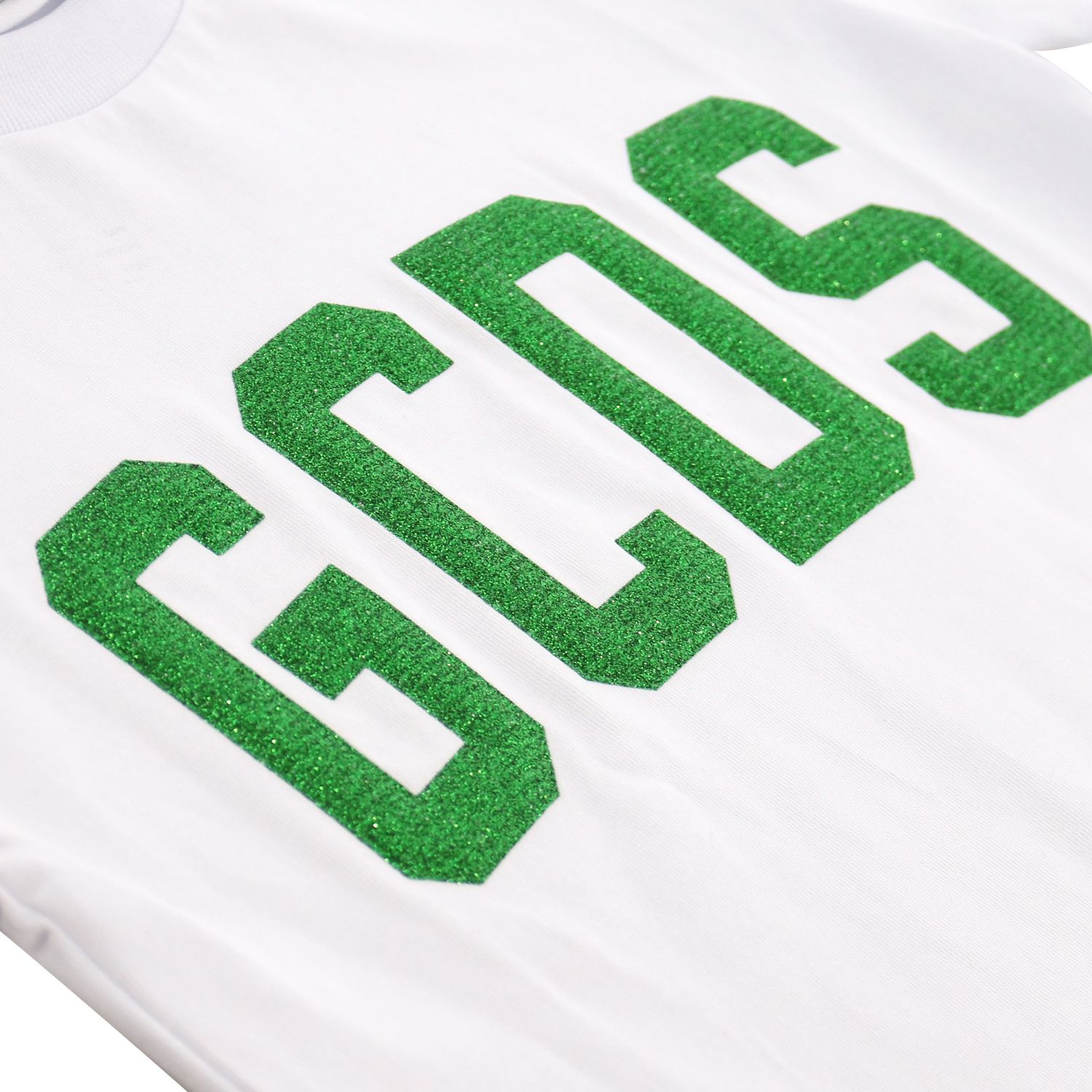 T-shirt con logo a contrasto in verde - uomo - GCDS - divincenzoboutique.com