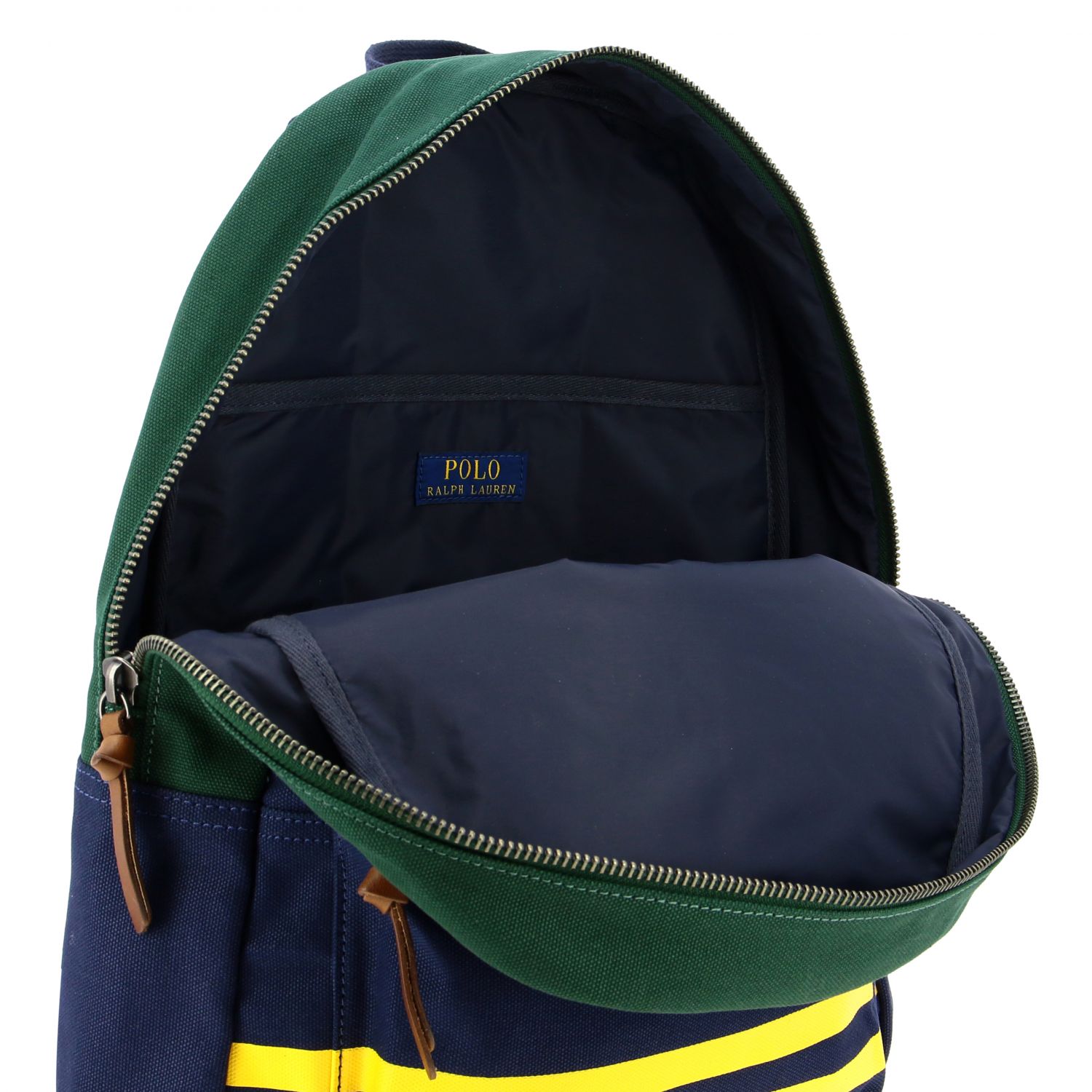 Polo Ralph Lauren Outlet: canvas backpack with big logo - Navy | Polo Ralph  Lauren backpack 405797751 online on 