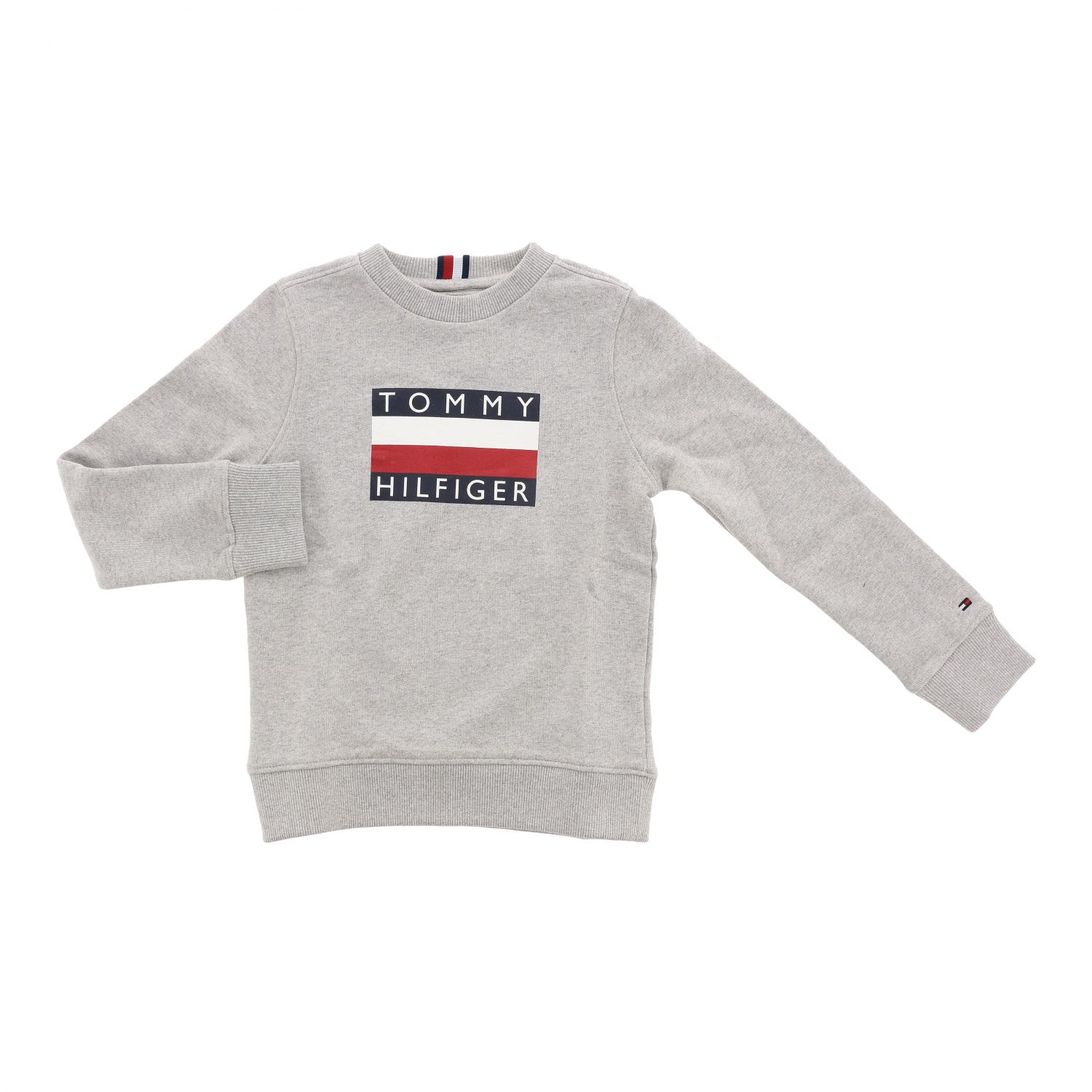 leeuwerik Met name roterend TOMMY HILFIGER: crewneck sweatshirt with logo - Grey | Tommy Hilfiger  sweater KB0KB05474 online on GIGLIO.COM