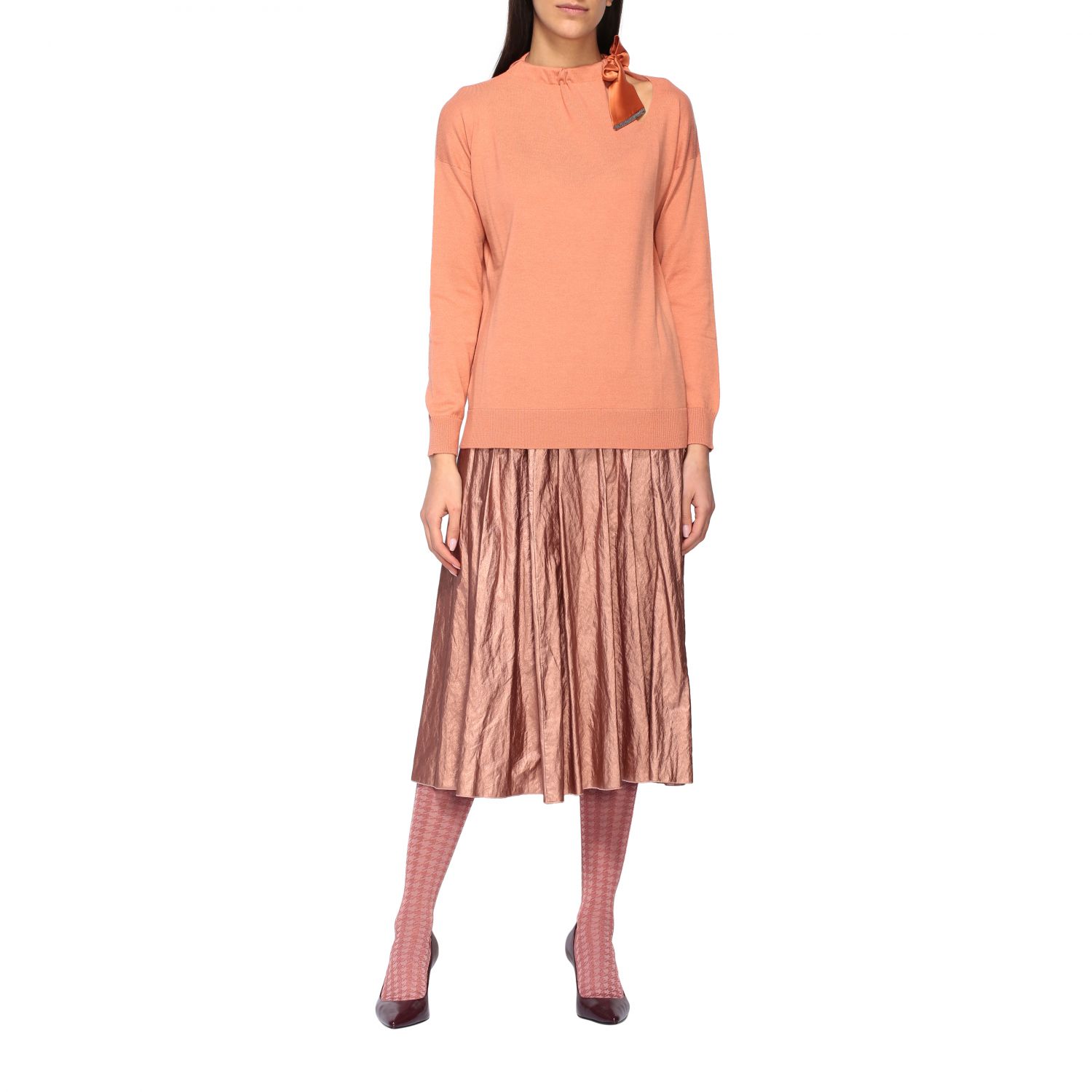 Fabiana Filippi Outlet: sweater for woman - Orange | Fabiana Filippi ...