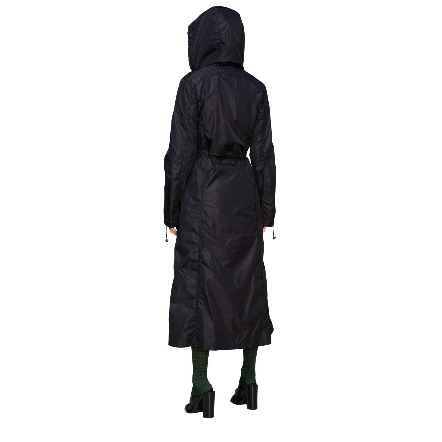 maxi raincoat with hood