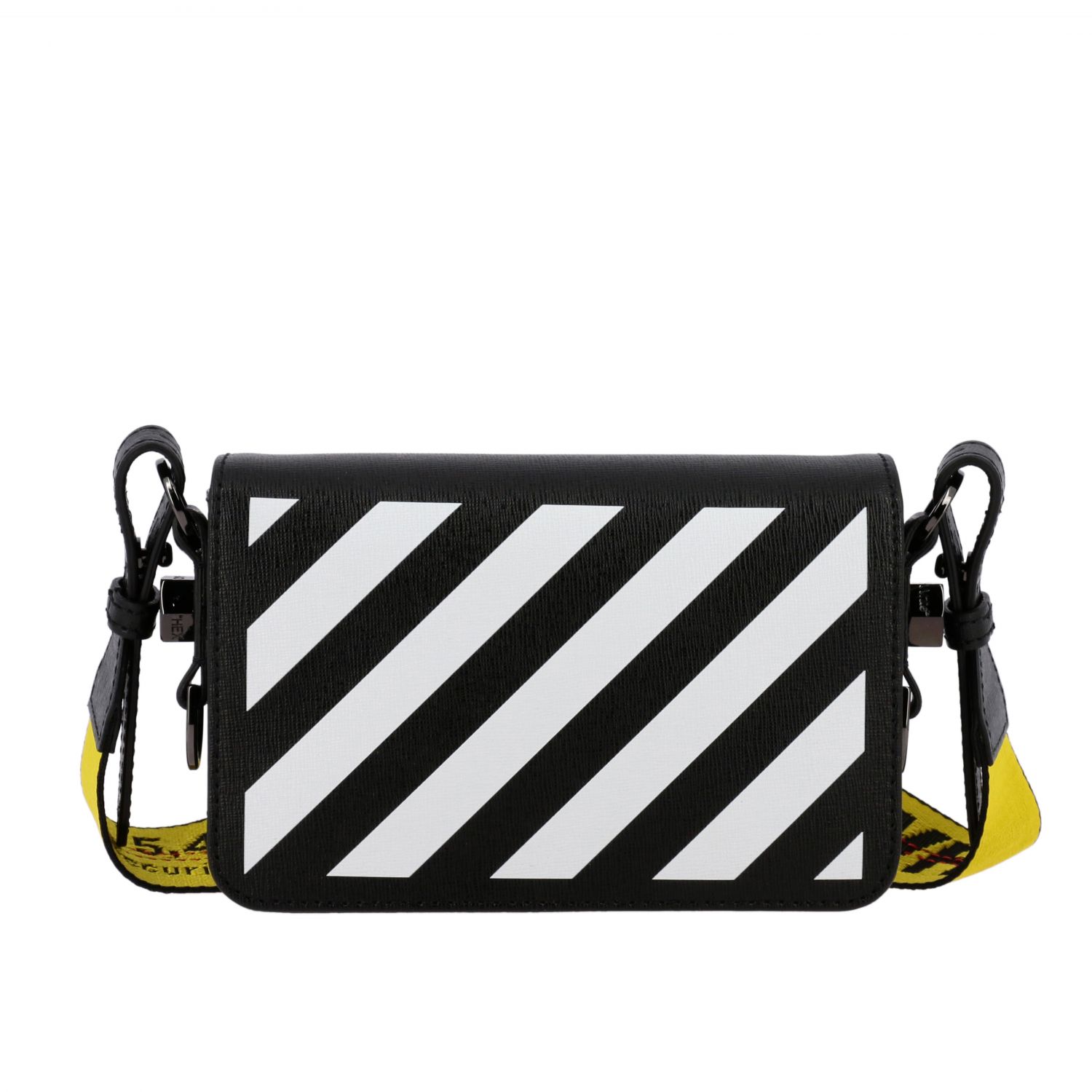 Off-White Outlet: Off White shoulder bag in saffiano leather with ...