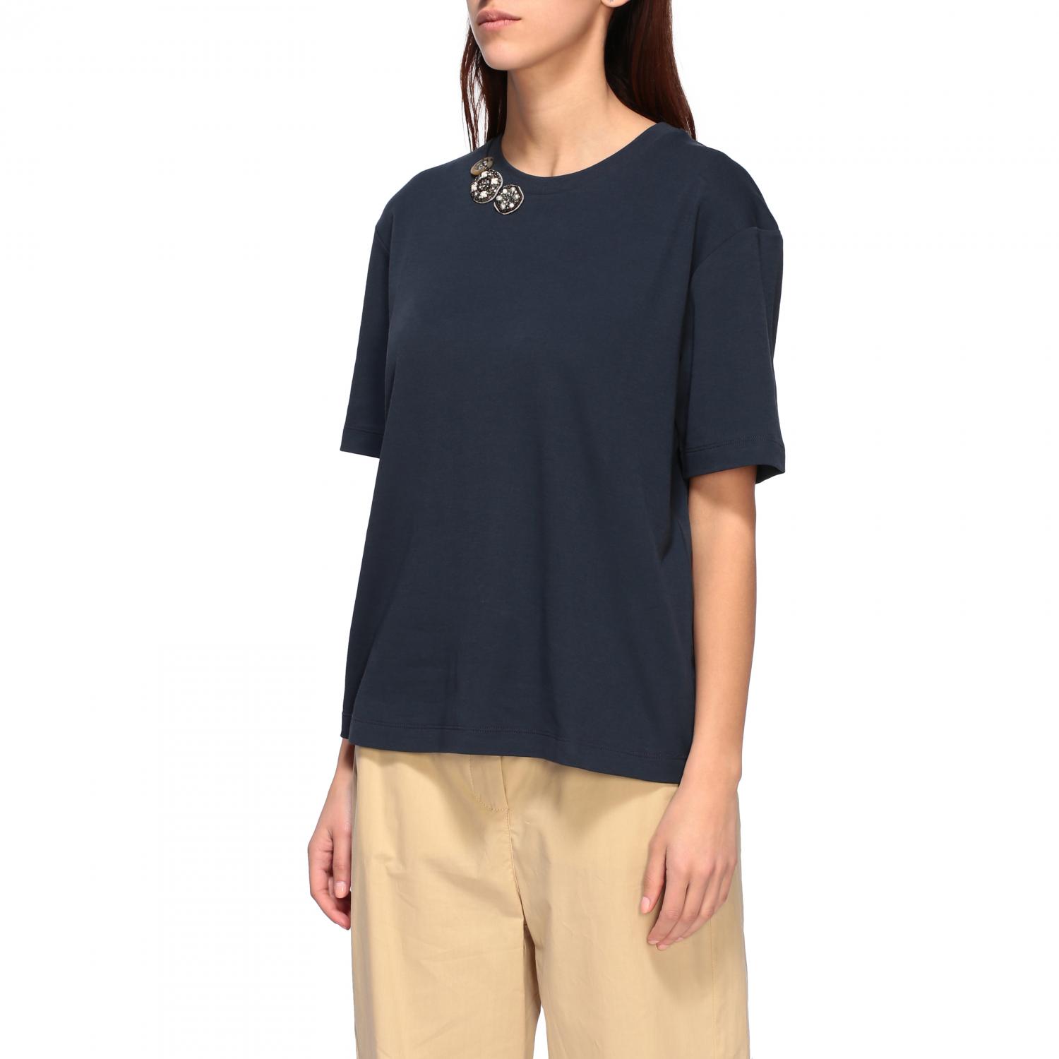 S MAX MARA: T-shirt women | T-Shirt S Max Mara Women Blue | T-Shirt S ...