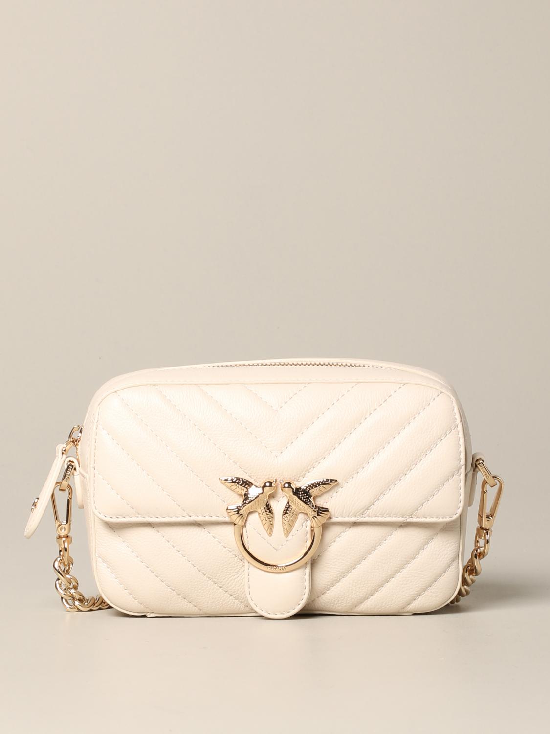 PINKO Crossbody bags women White Mini Bag Pinko 1P21QYY677