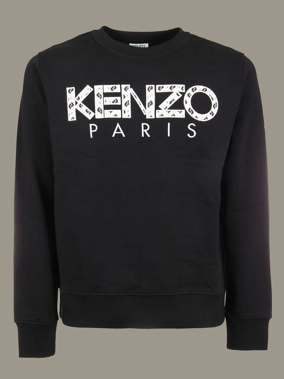 Kenzo Outlet: crewneck sweatshirt with logo - Black | Kenzo sweatshirt ...