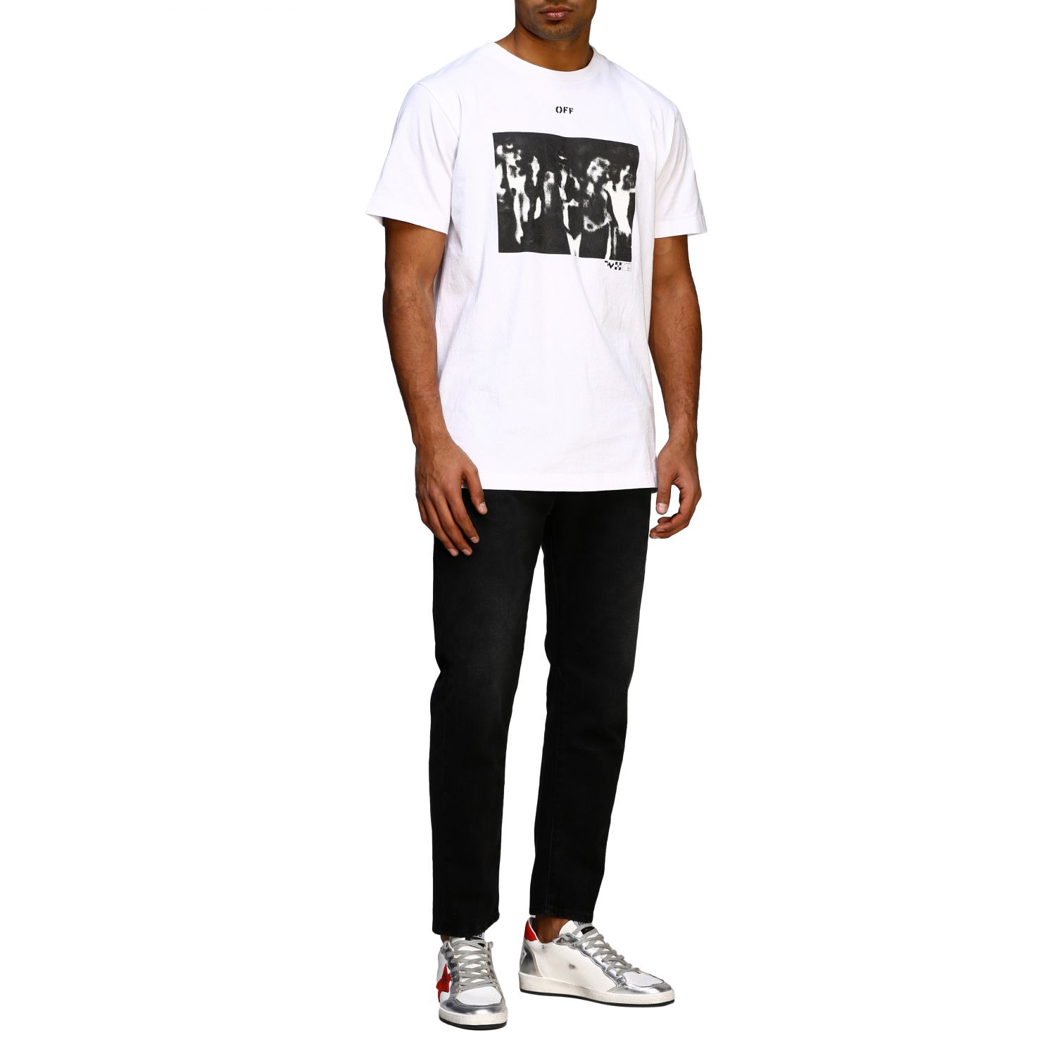 OFF-WHITE: Off White t-shirt with big back print - White | T-Shirt Off ...