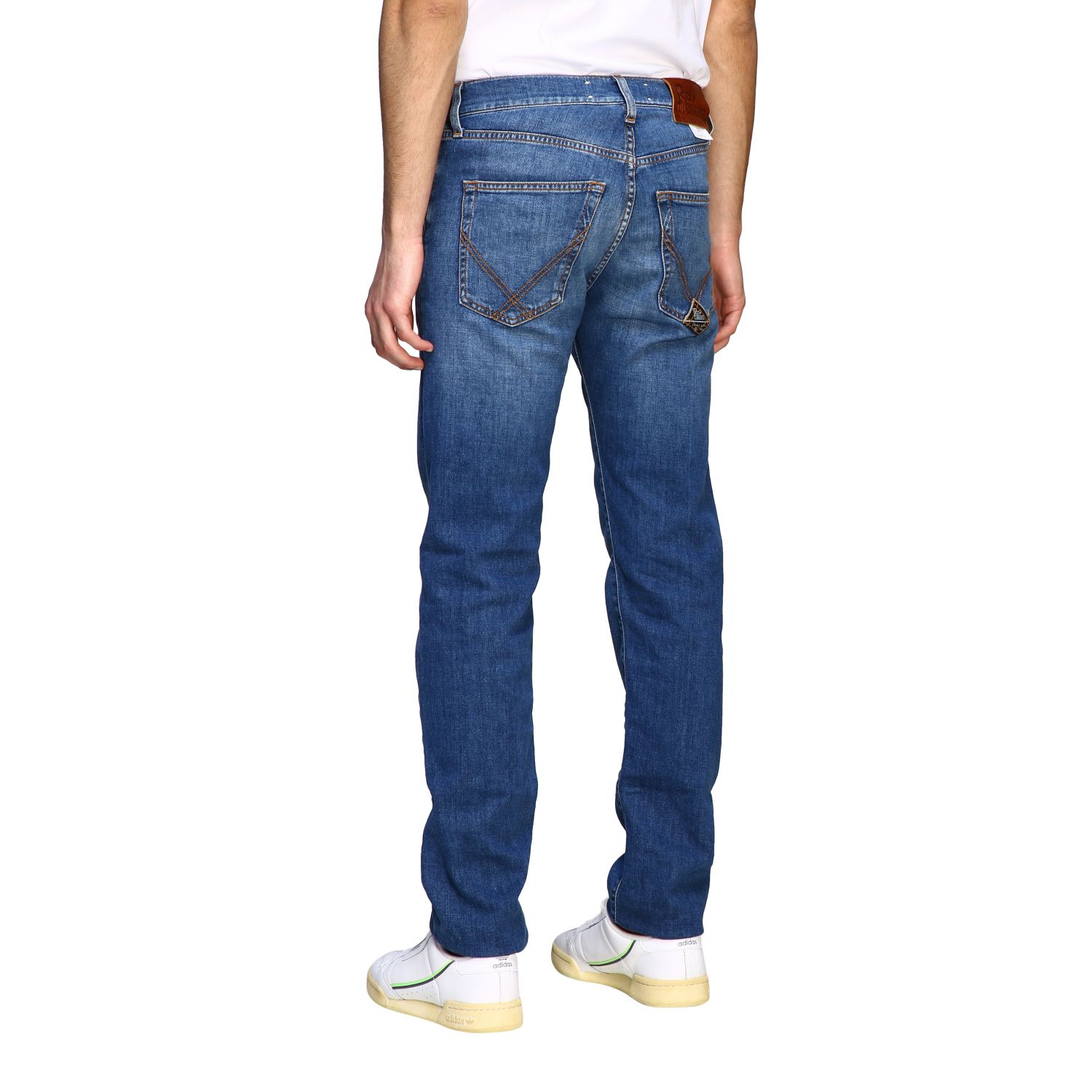 Roy Rogers Outlet: jeans in used denim with regular waist - Denim | Roy ...
