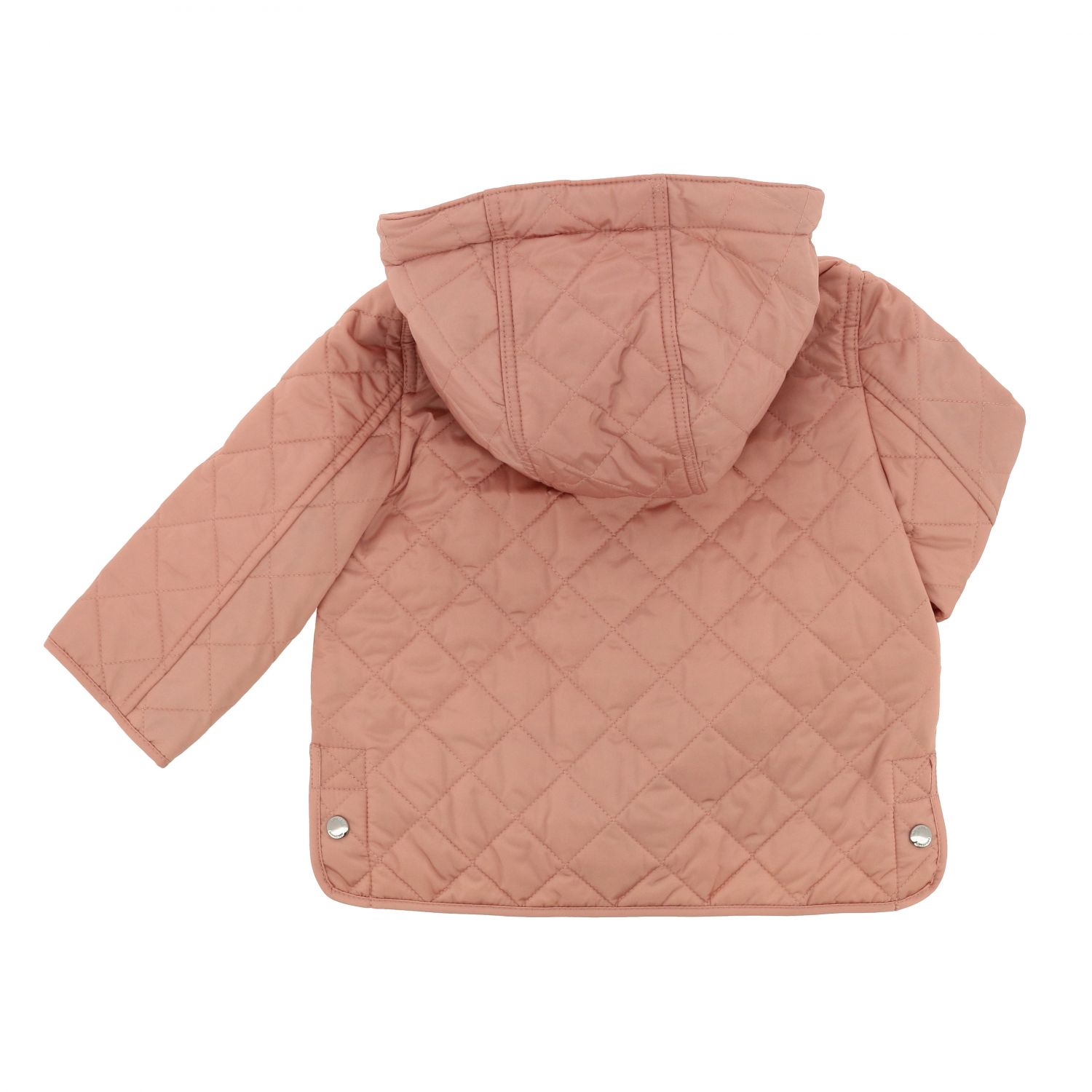 Burberry Infant Outlet quilted nylon down jacket with check interior
