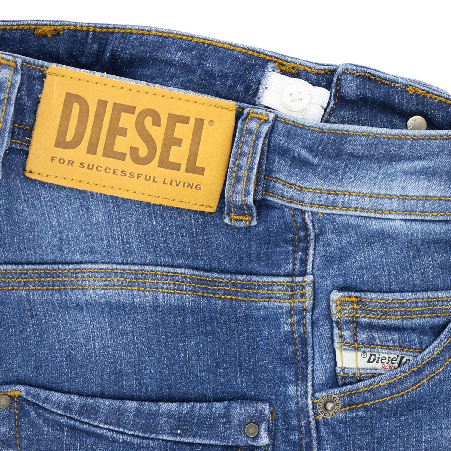 Diesel Used Denim Shorts With Logo Shorts Diesel Kids Blue Shorts Diesel 00j3vu Kxb3x Giglio En