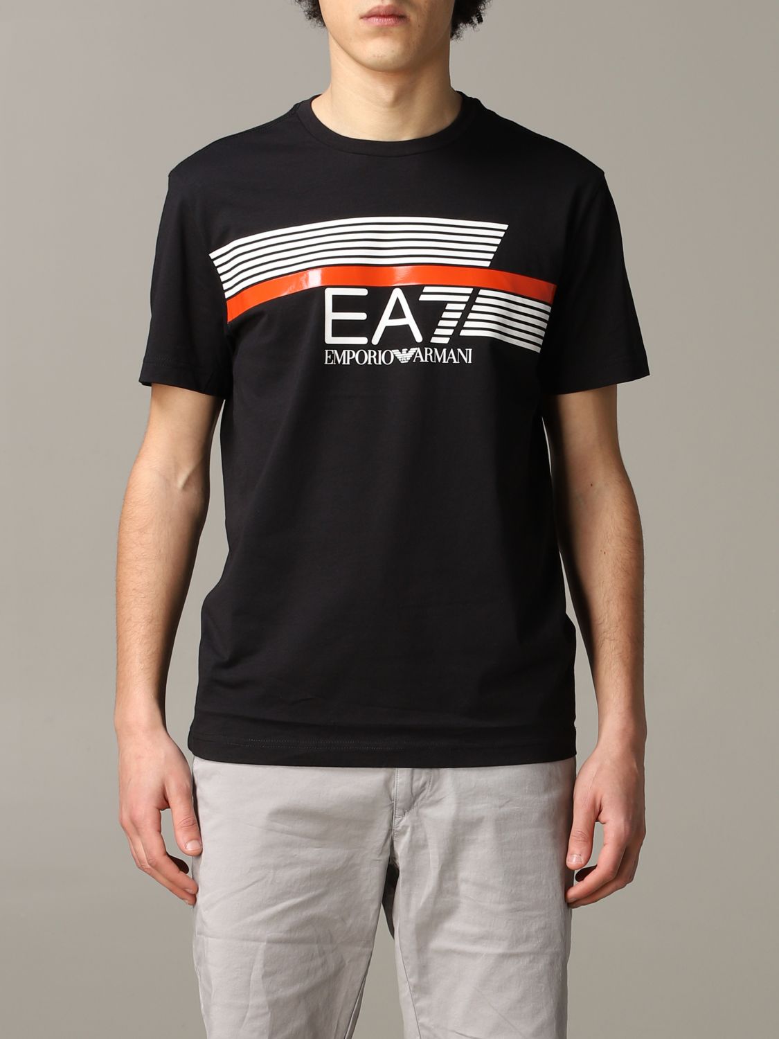 Ea7 Outlet: t-shirt for man - Black | Ea7 t-shirt 3HPT34 PJ02Z online ...