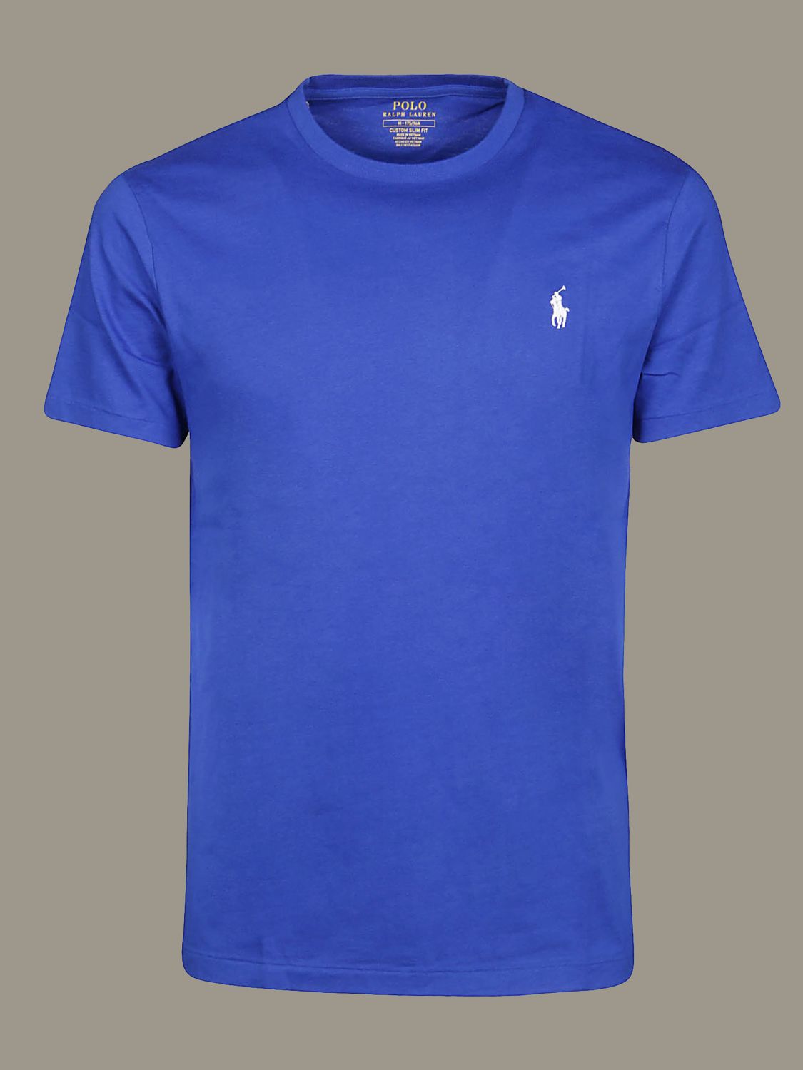 POLO RALPH LAUREN: crew neck t-shirt with logo - Royal Blue | Polo Ralph  Lauren t-shirt 710671438 online on 