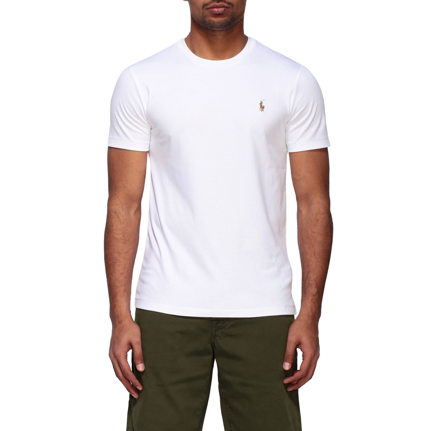 POLO RALPH LAUREN: crew neck t-shirt with logo | T-Shirt Polo Ralph ...