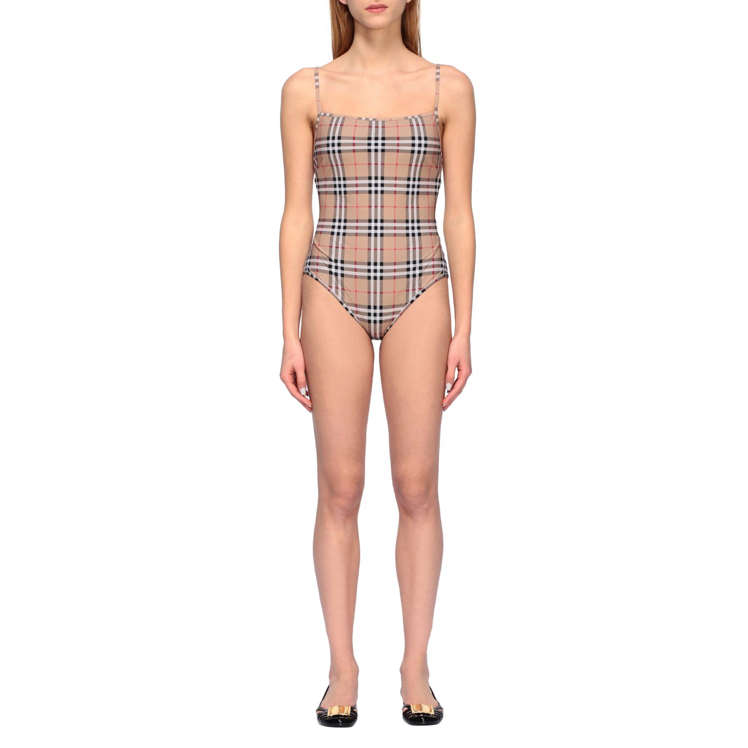 Burberry one-piece swimsuit with check 