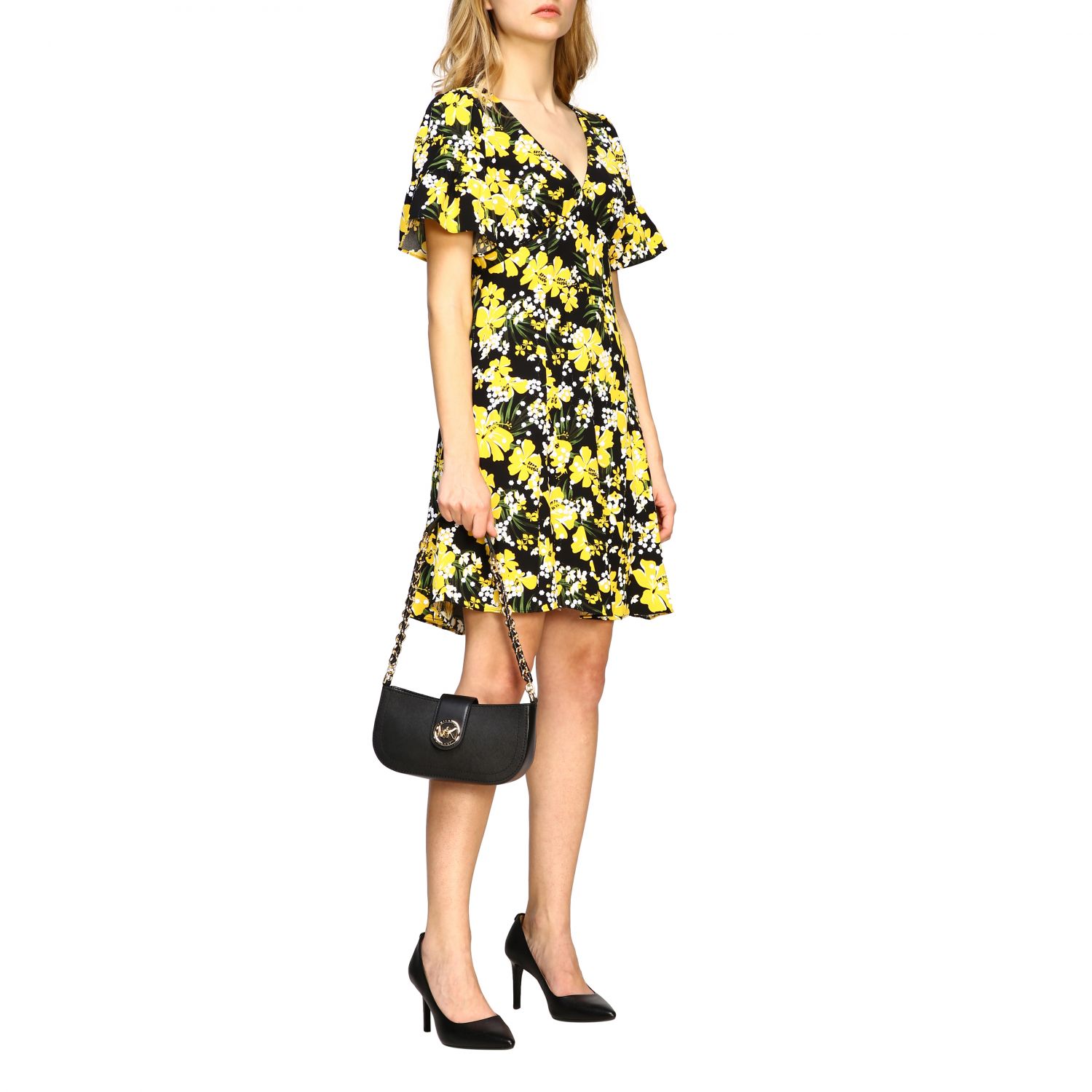 Michael Kors Outlet: floral pattern dress | Dress Michael Michael Women Fa01 | Dress Michael Kors MH98ZDGDGL GIGLIO.COM