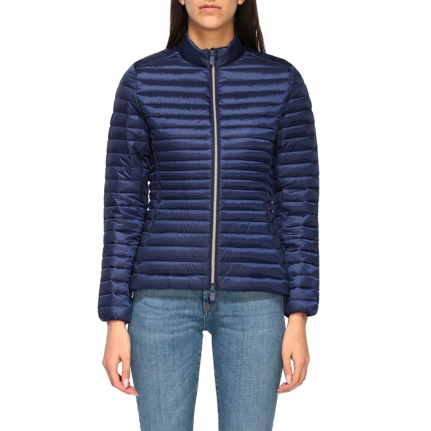 SAVE THE DUCK: jacket for woman - Blue | Save The Duck jacket D3837W ...