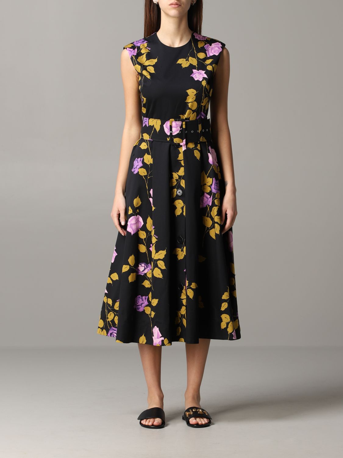 Msgm Outlet: floral patterned dress ...