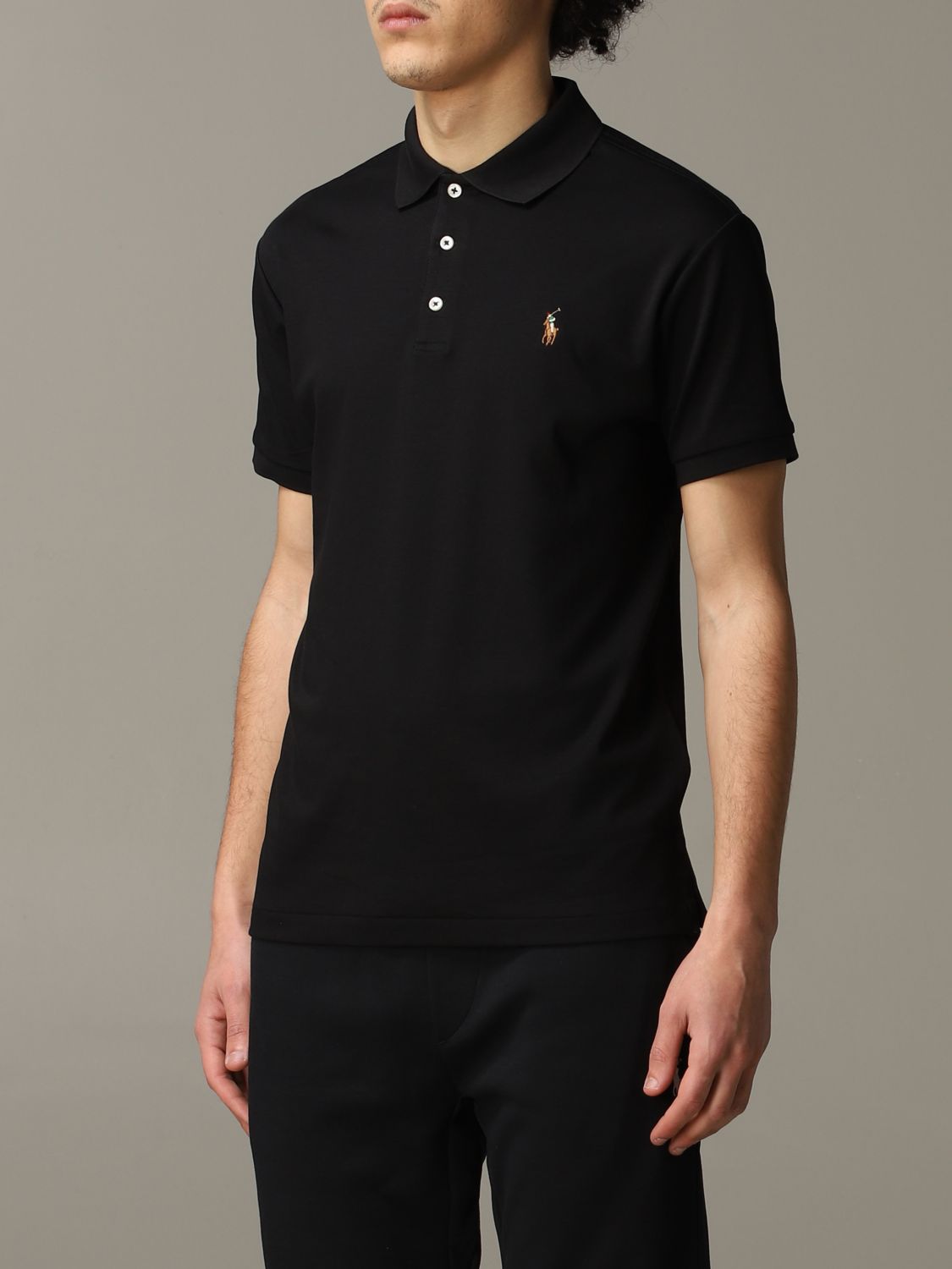 black polo shirt ralph lauren