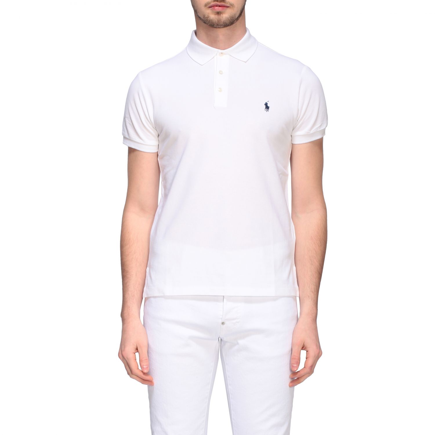 ralph lauren white polo shirt