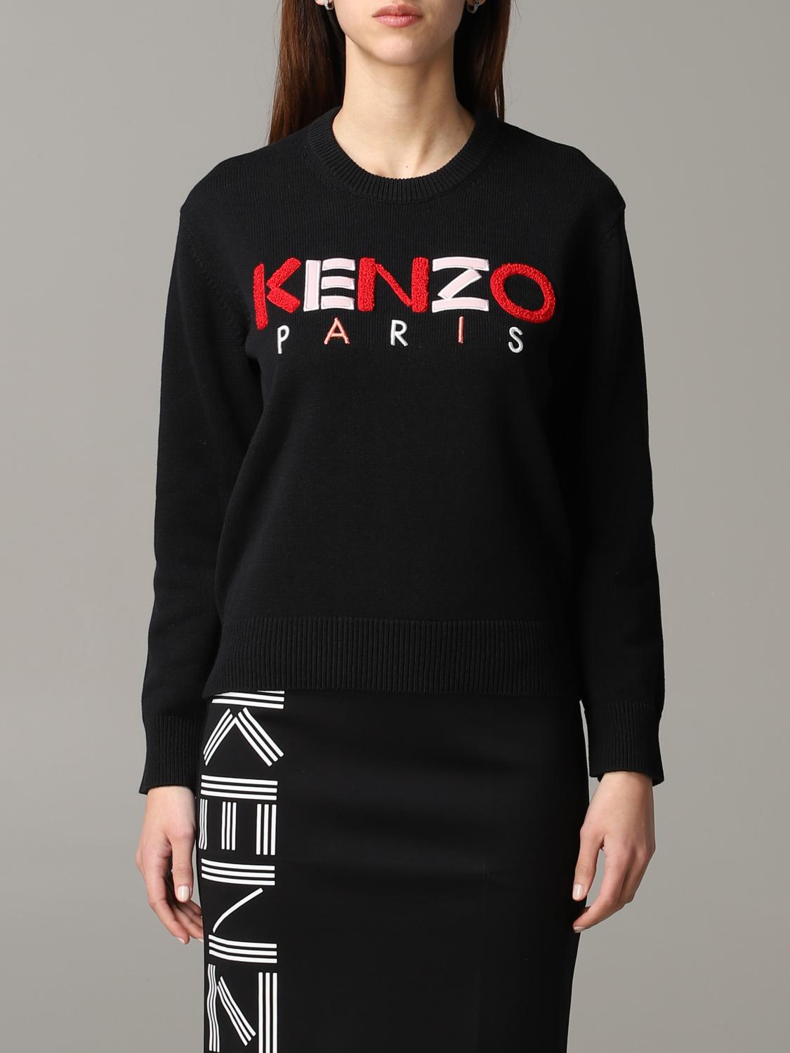 kenzo black jumper womens
