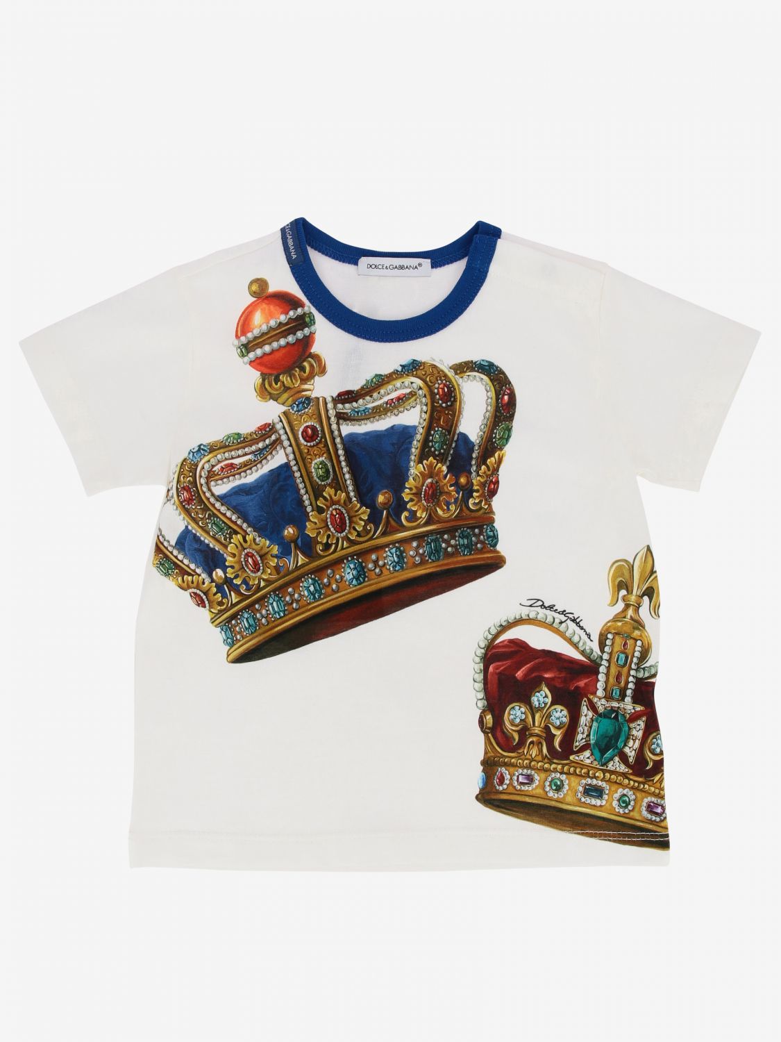 Mysterie kubus vooroordeel Dolce & Gabbana Outlet: t-shirt with crown print | Sweater Dolce & Gabbana  Kids White | Sweater Dolce & Gabbana L1JT6S G7VJR GIGLIO.COM