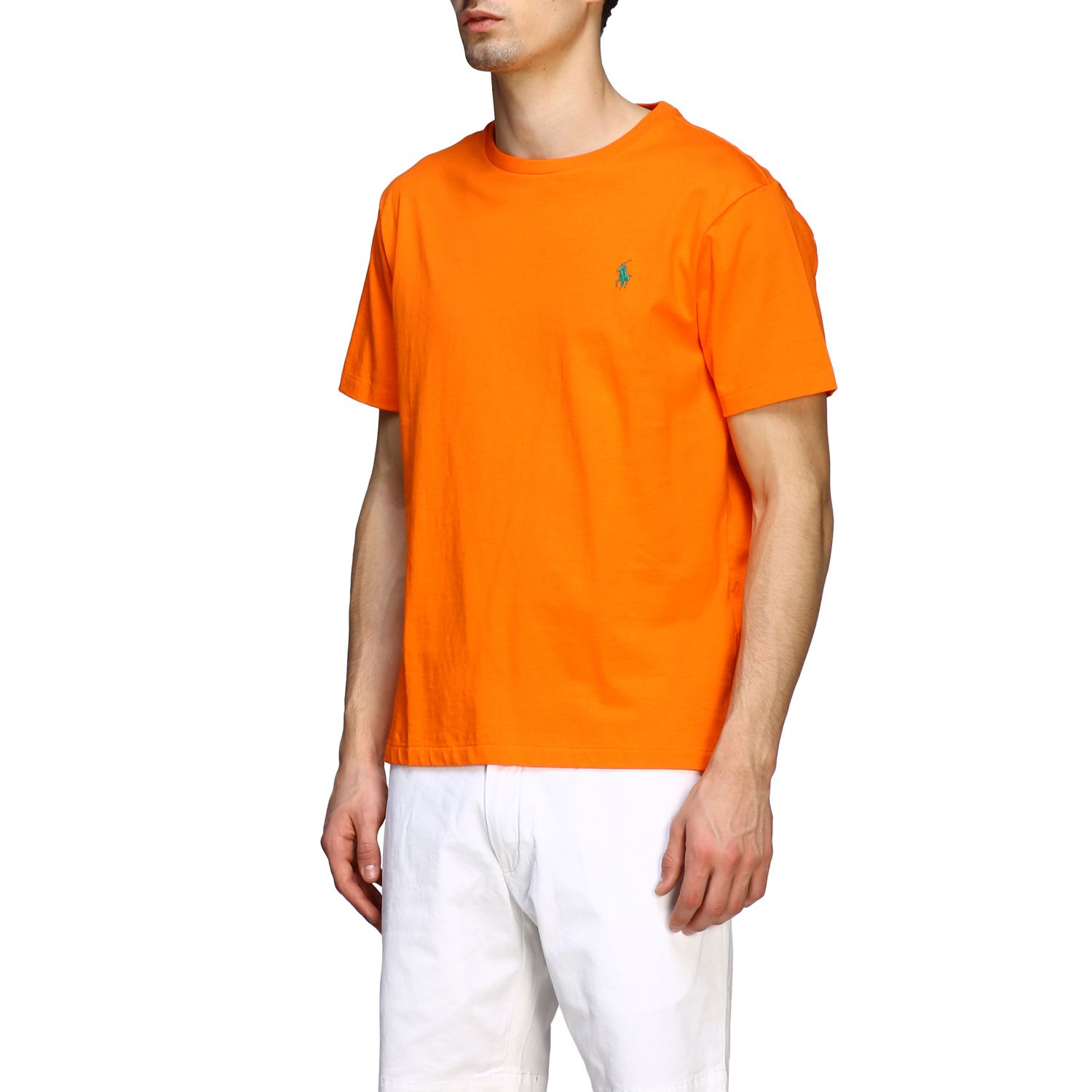 Polo Ralph Lauren Cotton T-shirt in Orange for Men Mens T-shirts Polo Ralph Lauren T-shirts 