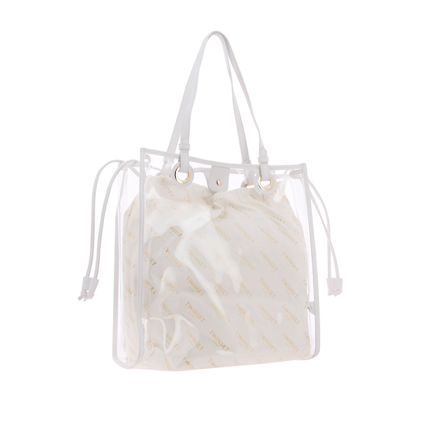 Twinset borsa giallo fluo in PVC
