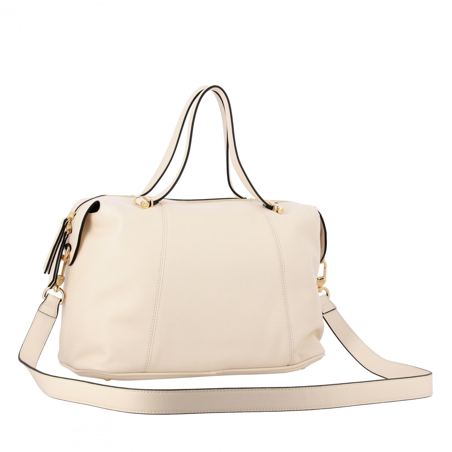 Twinset Outlet: Twin-set leather case with metallic logo - White ...