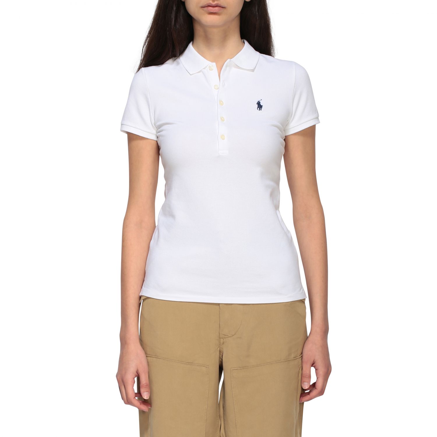womens white ralph lauren shirt