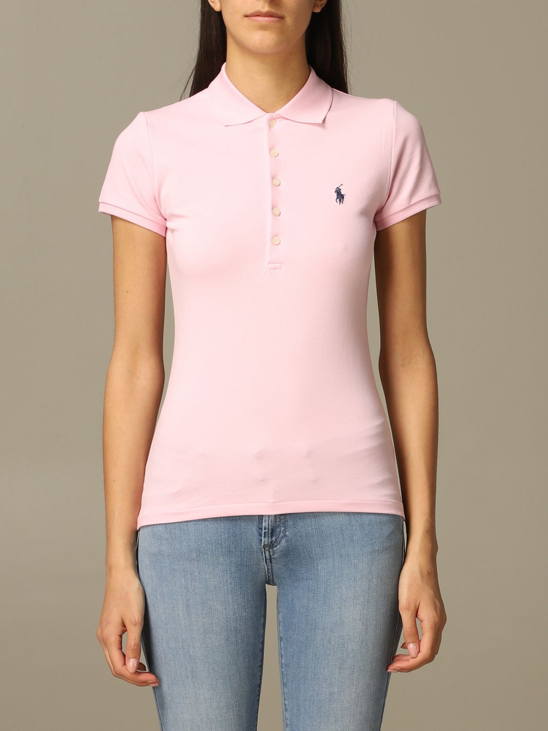 POLO RALPH LAUREN: polo shirt for women - Pink | Polo Ralph Lauren polo  shirt 211505654 online on 